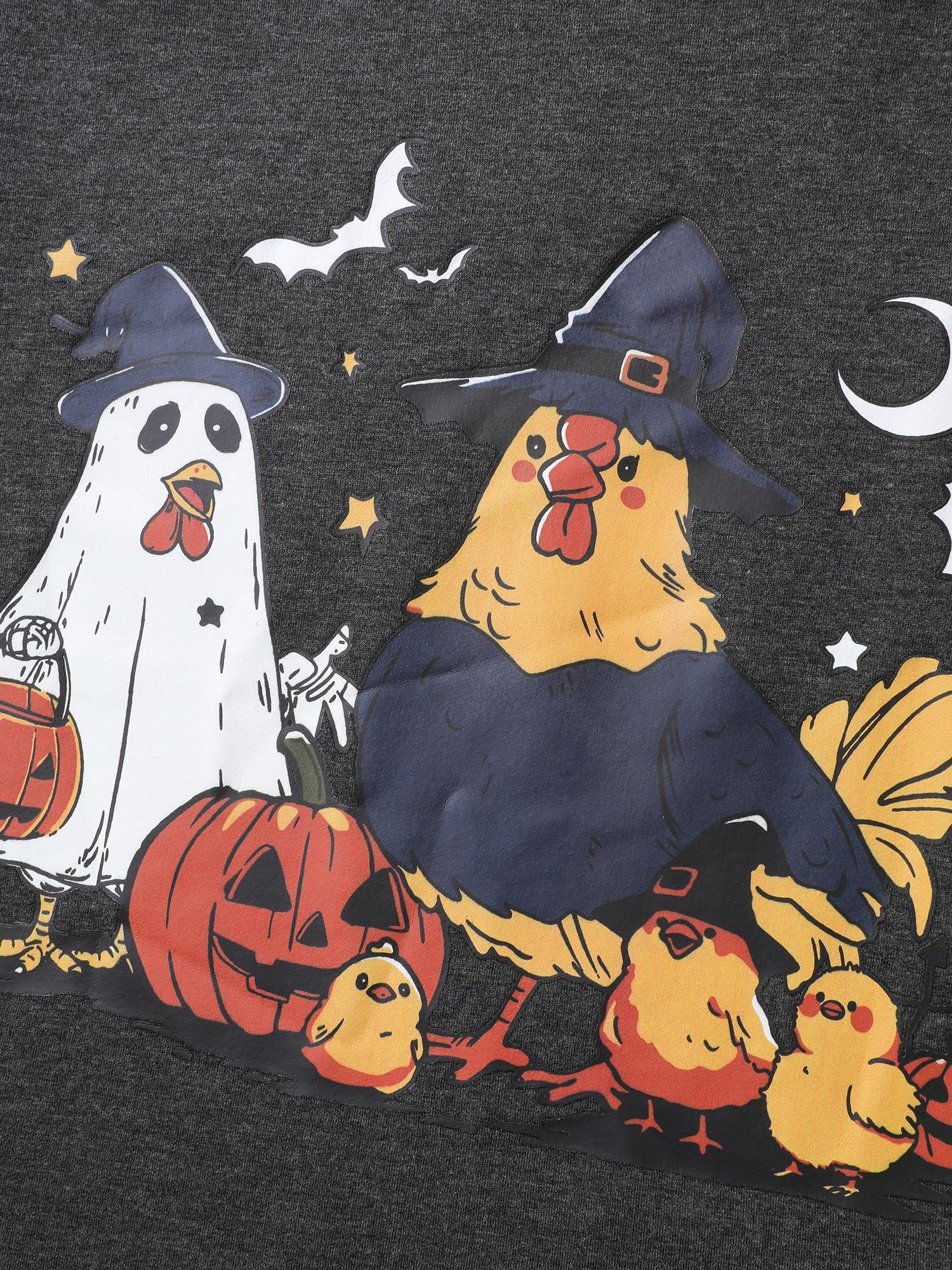 Spooky Midnight Halloween Print Sweatshirt - Image 5