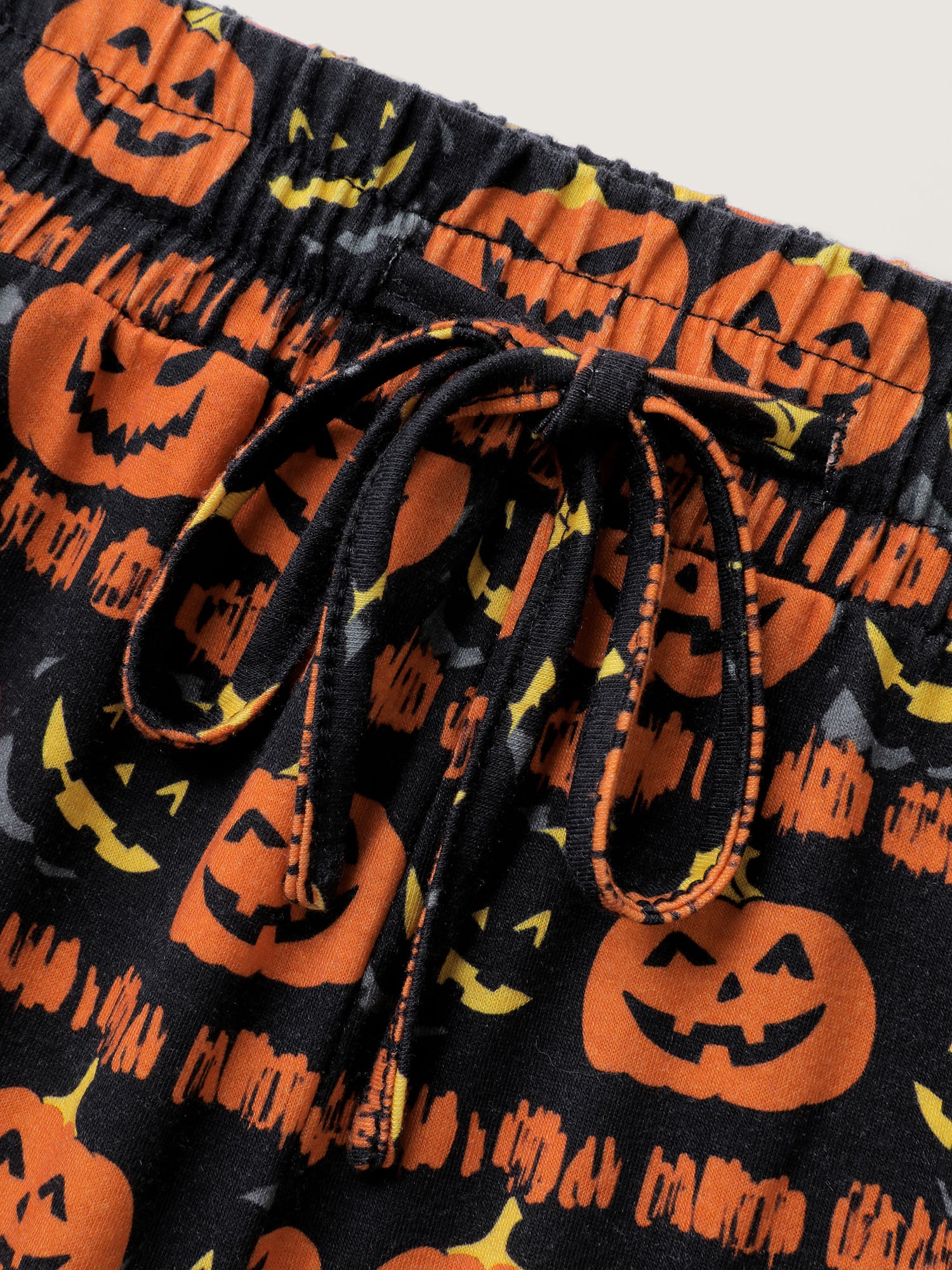 Spooky Pumpkin Elastic Waistband Wide-Leg Pants - Image 5