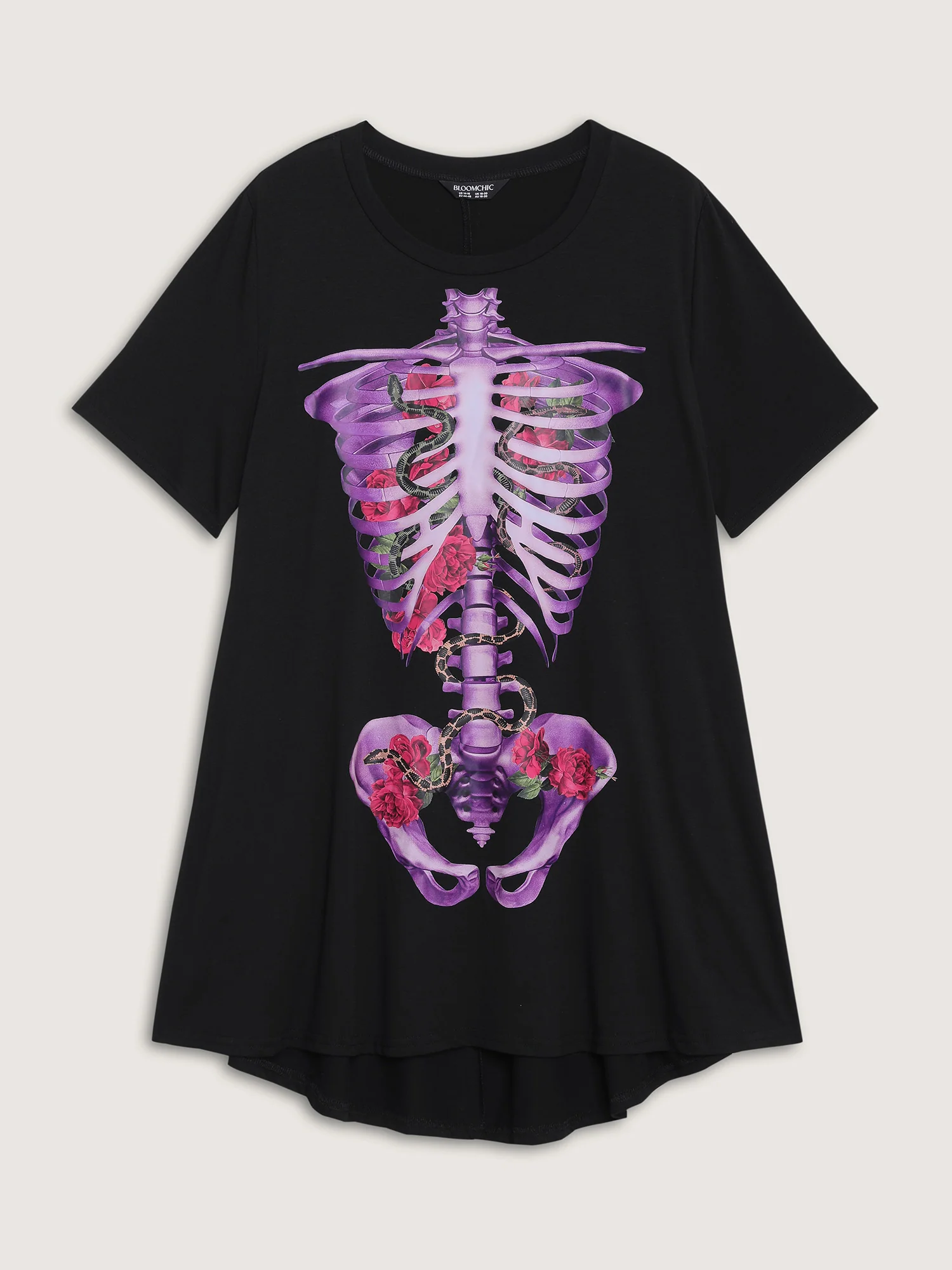 Spooky Skull Supersoft Tunic Mini Dress - Image 8
