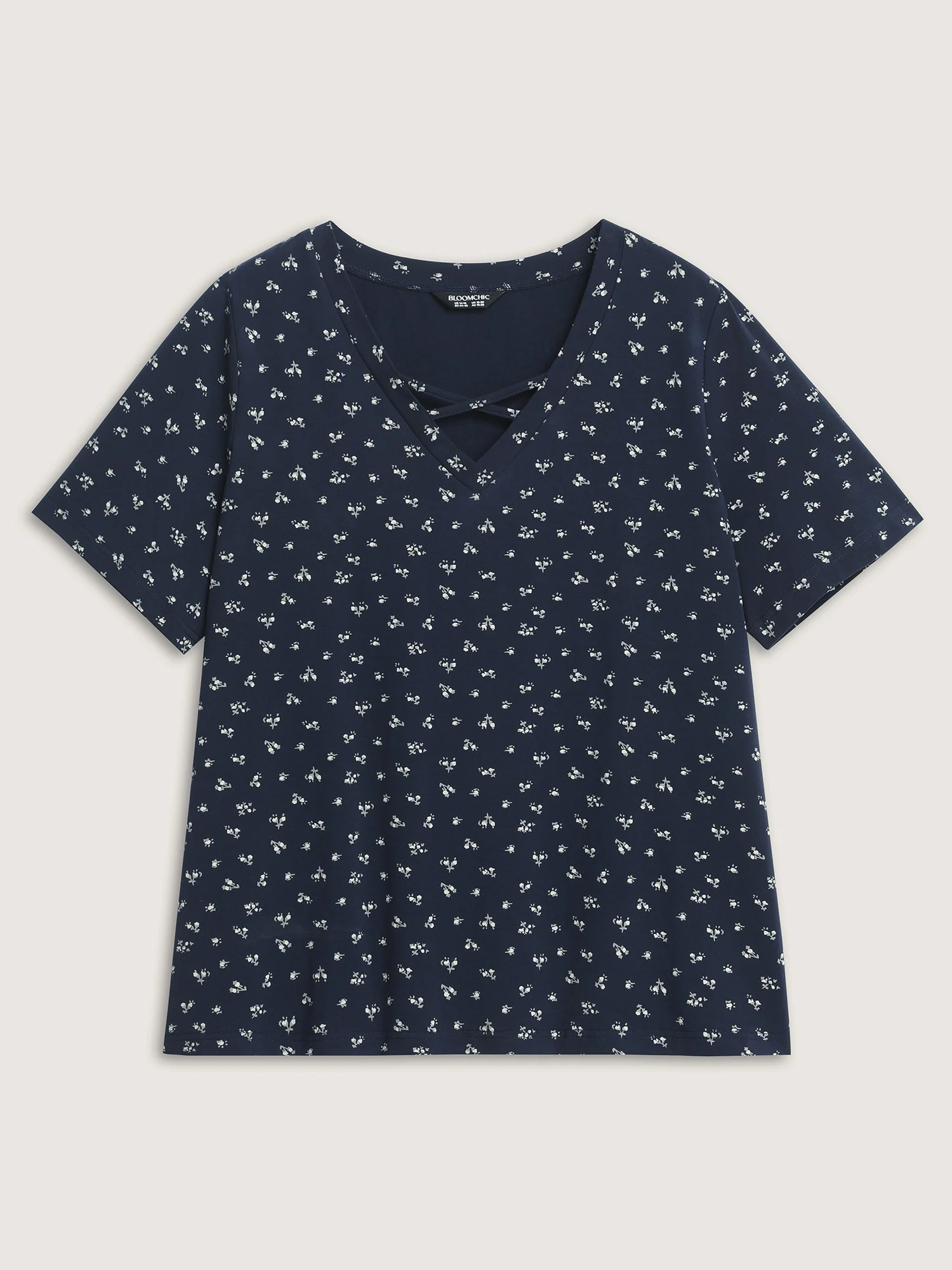 Cotton Spring Things Neckline Cut-Out T-Shirt - Image 6