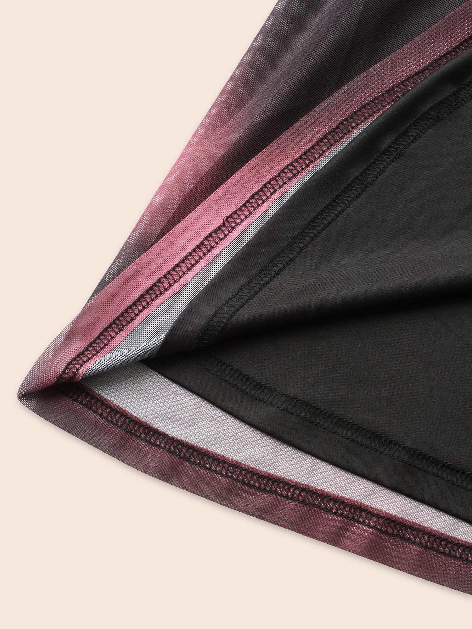 Square Neck Gradient Dyeing Mesh Dress - Image 6