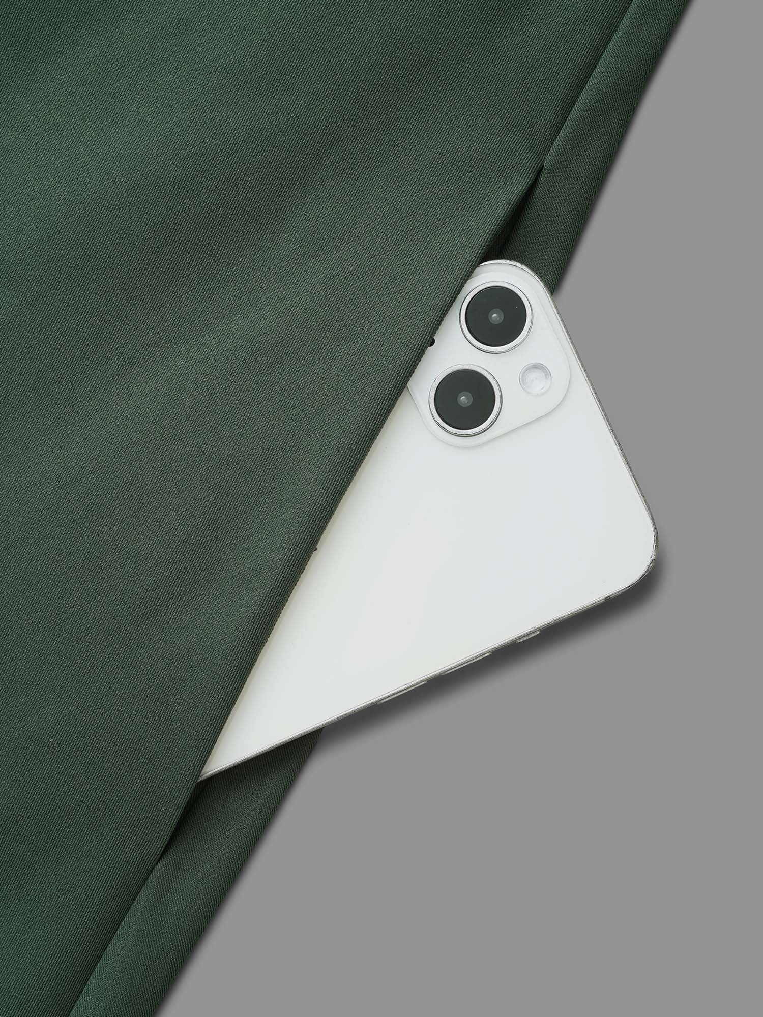 Square Neck Plain Button Detail Dress - Image 6