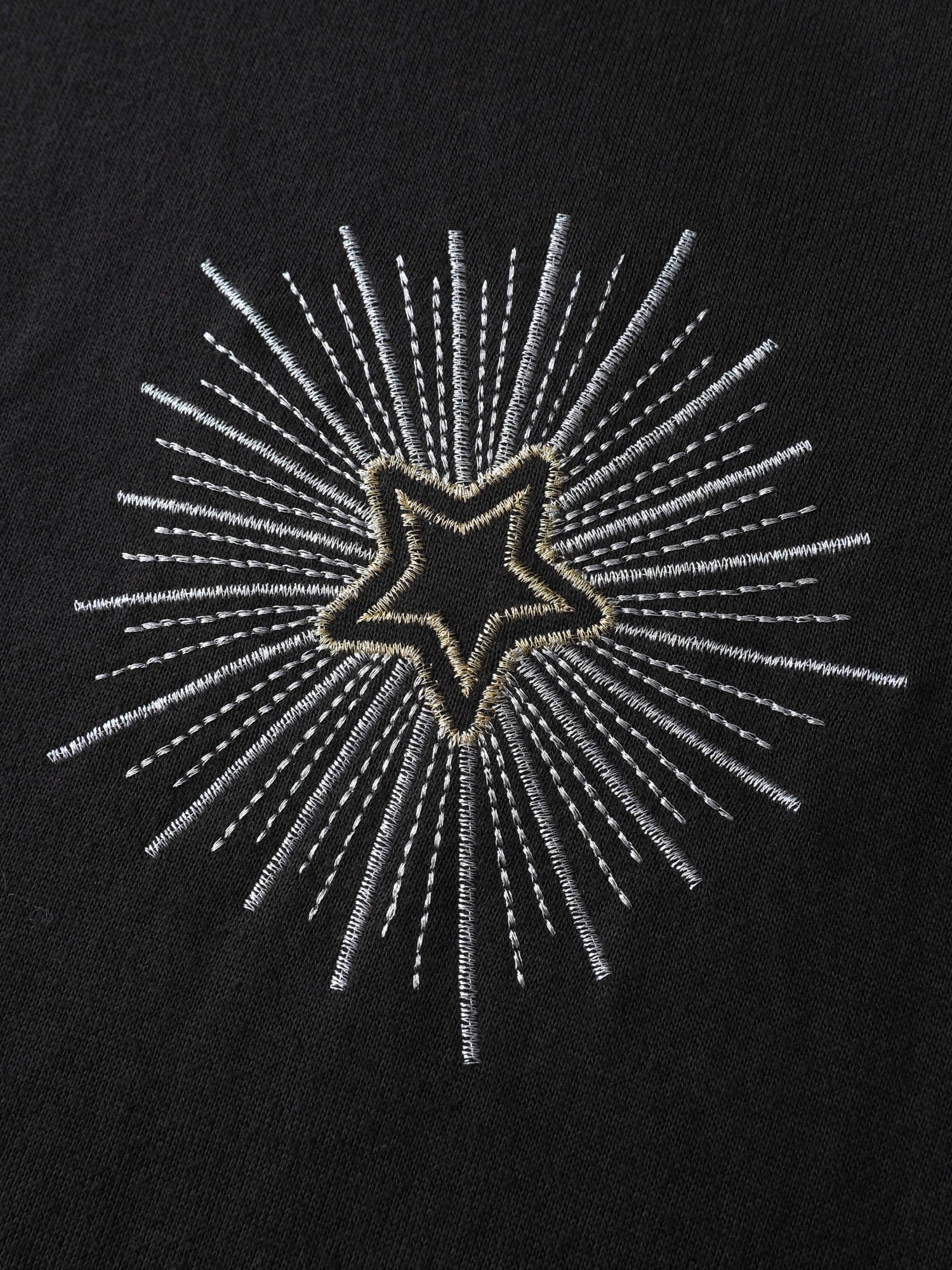Star Embroidery Round Neck Sweatshirt - Image 5