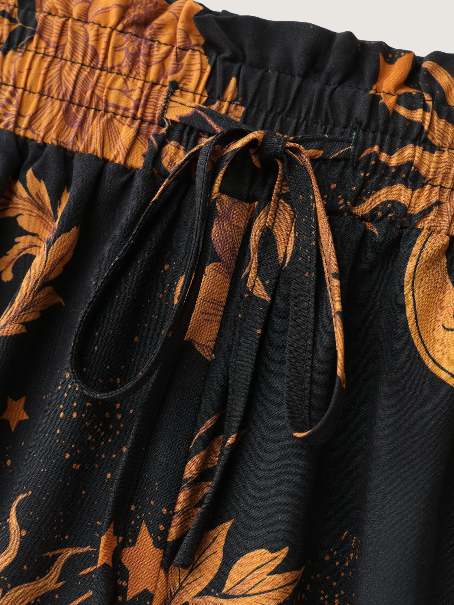 Star Moon Print Wide Waistband Pants - Image 6