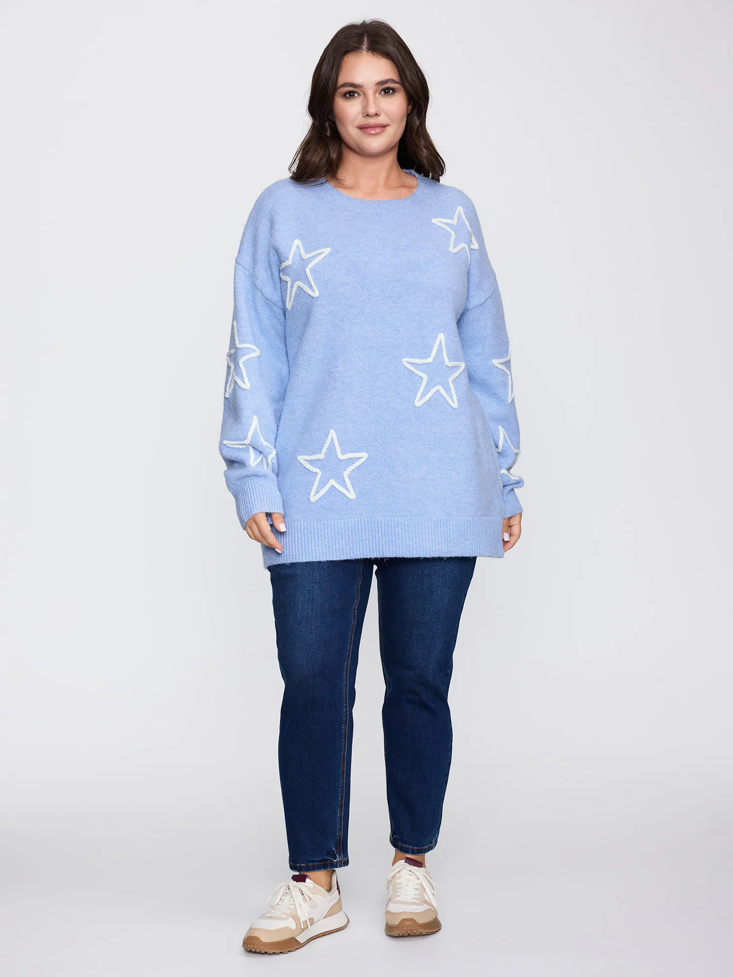 Star Pattern Coil Rope Embroidery Pullover - Image 3