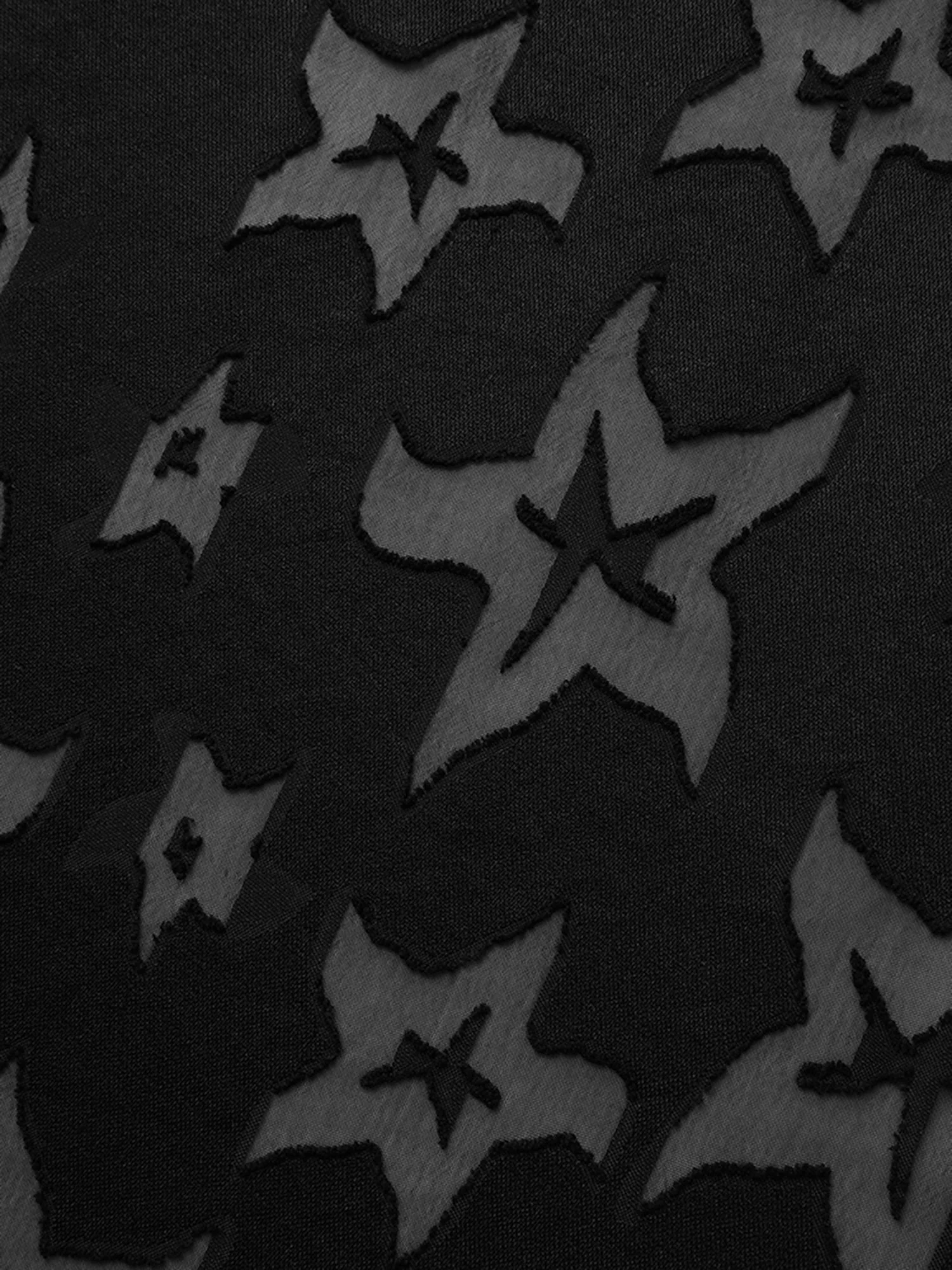 Star Textured Lantern Sleeve Midi Dress - Image 6