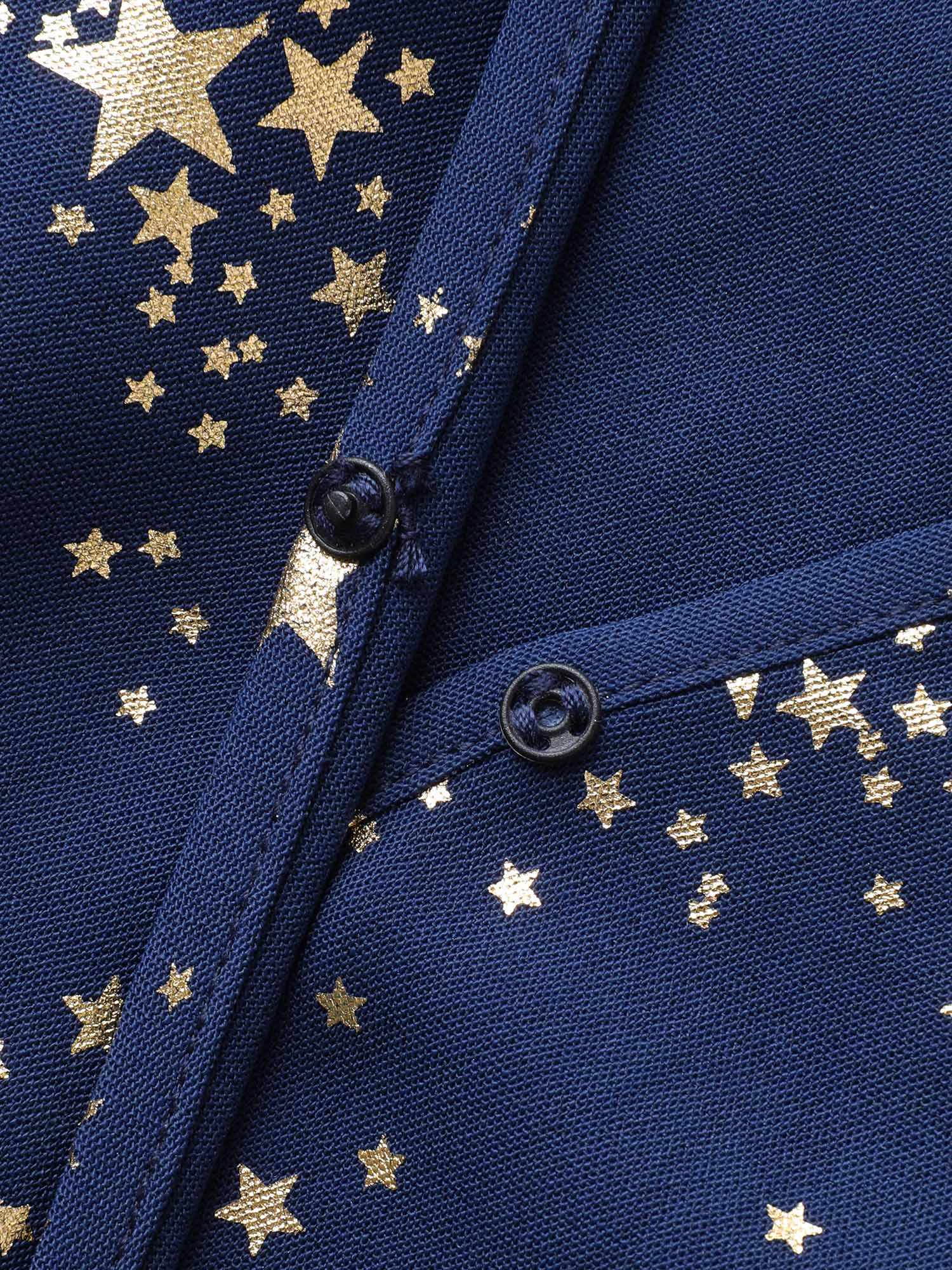 Starry Sequins Ruffled Hem Midi Dress - Image 5