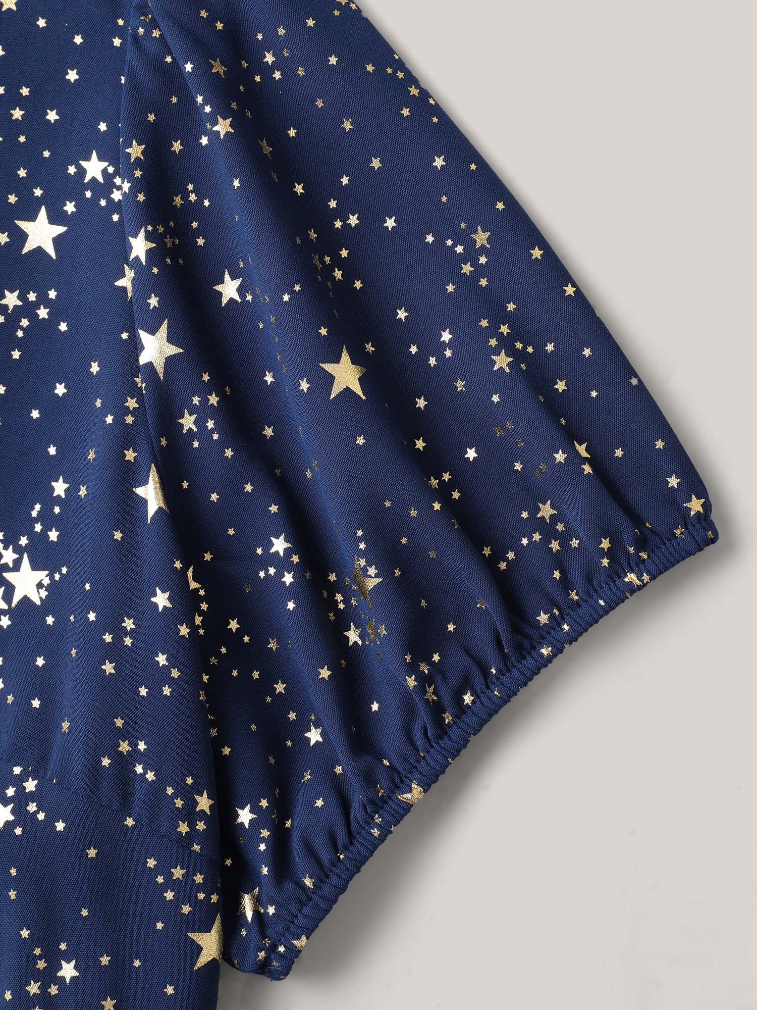 Starry Sequins Ruffled Hem Midi Dress - Image 6