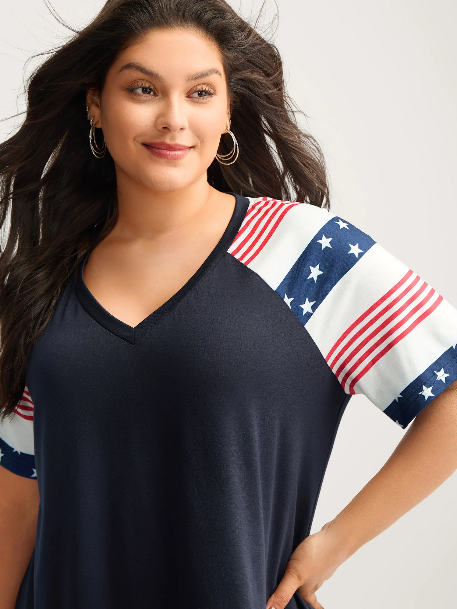 Stars and Stripes Raglan T-Shirt - Image 2