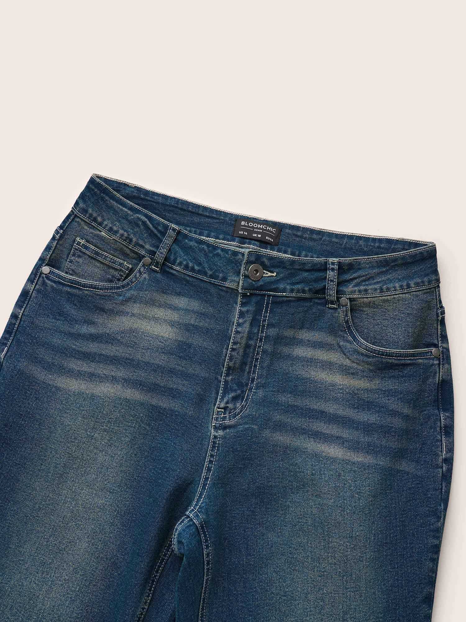 Straight Leg Vintage Full Length Jeans - Image 6