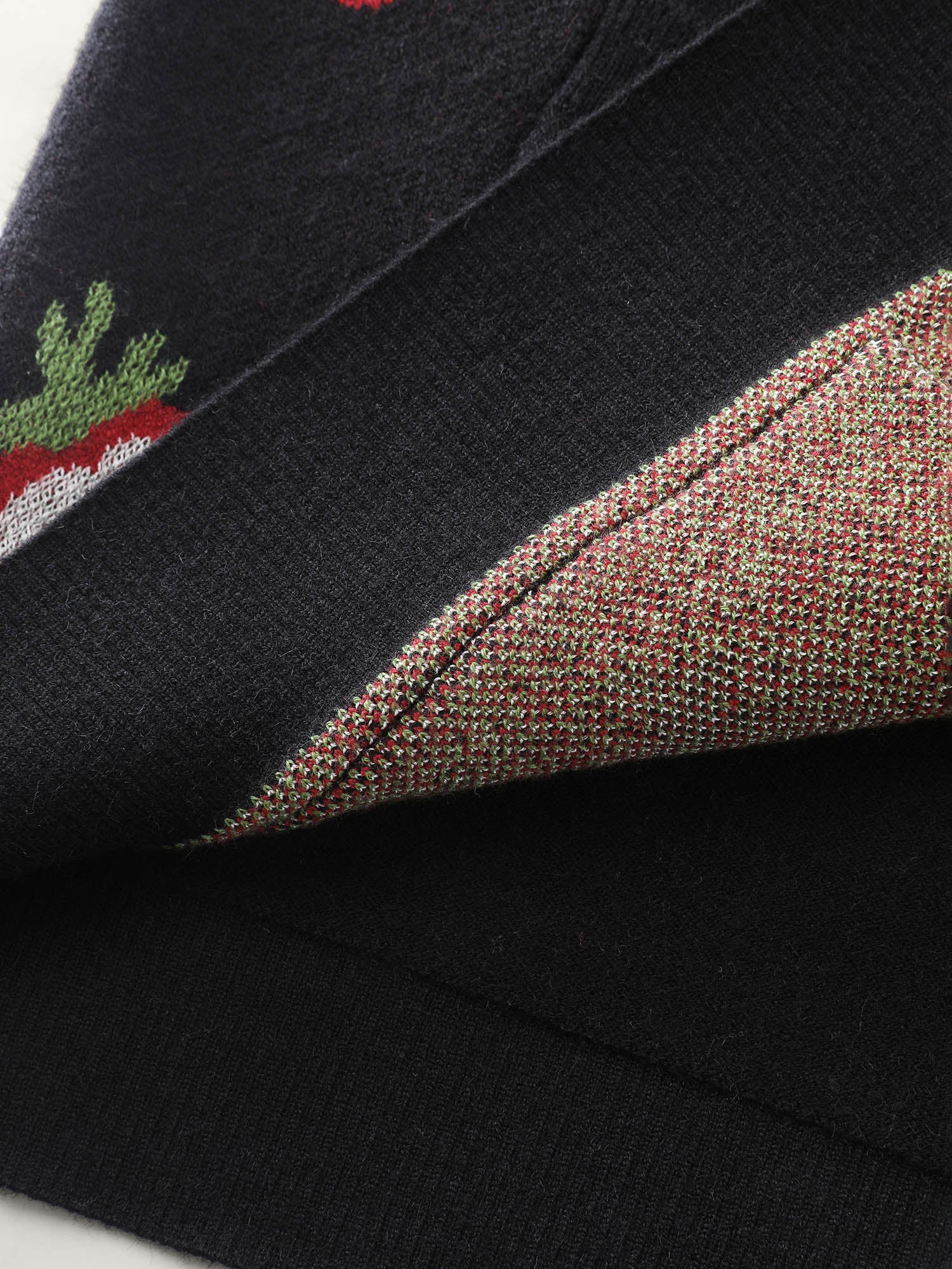 Strawberry Jacquard Pattern Knit Cardigan - Image 7