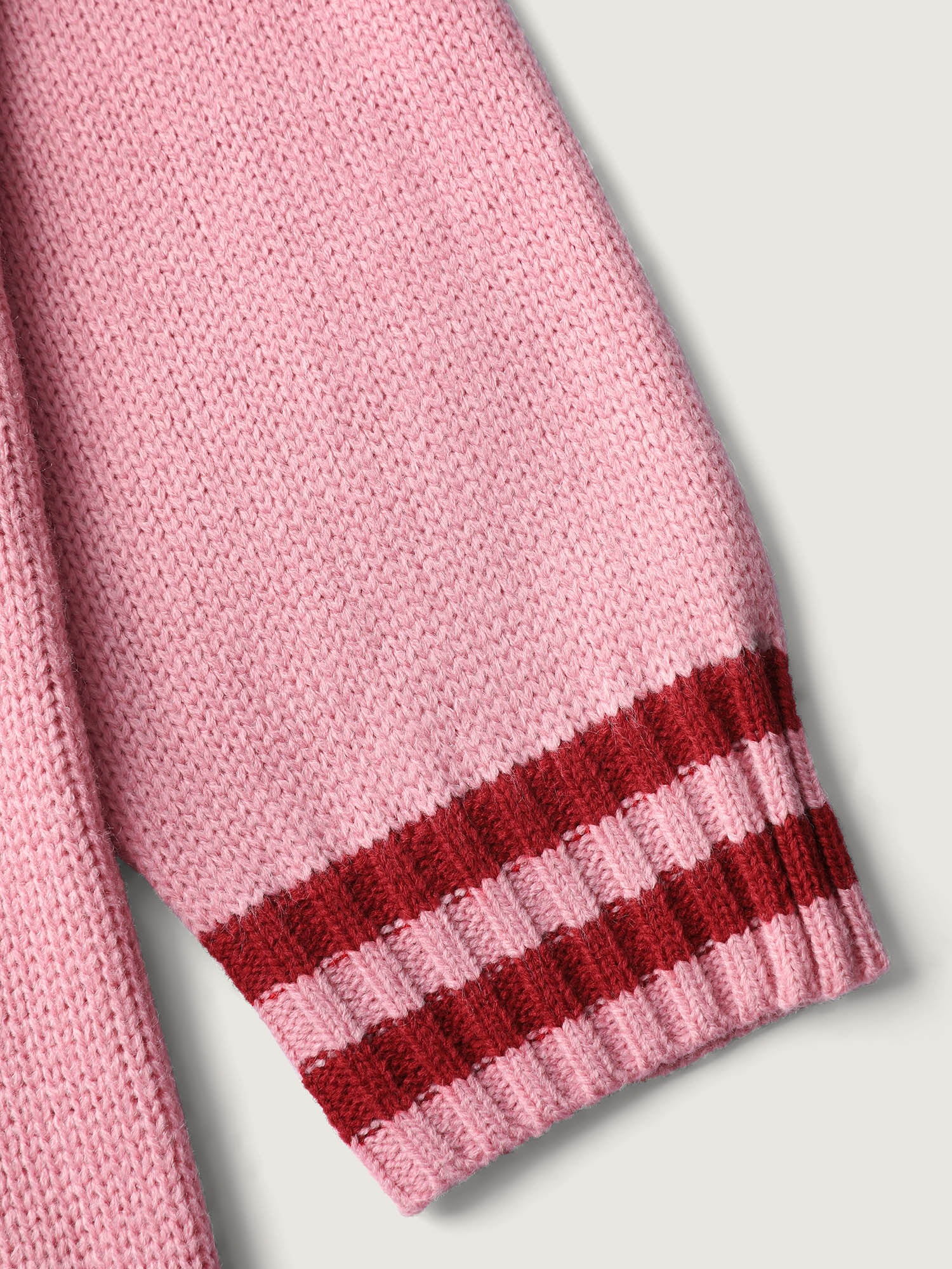 Strawberry Motif Contrast Pullover - Image 5