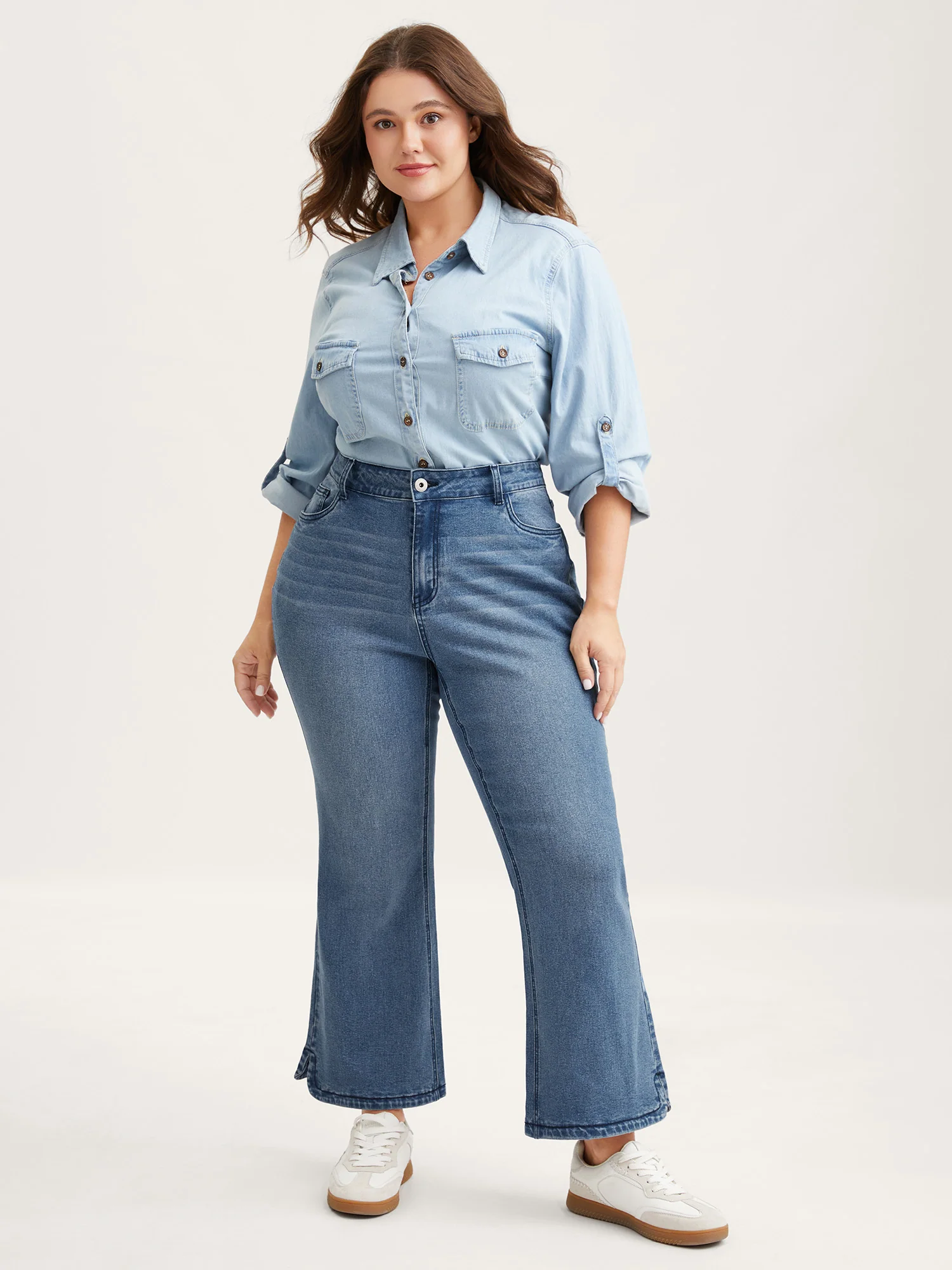 Stretch Butt-Lifting Flare Jeans - Image 3