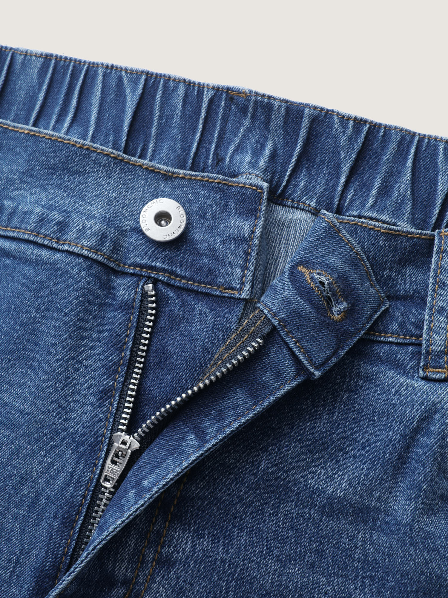 Stretch Christmas Color Contrast Bootcut Jeans - Image 7