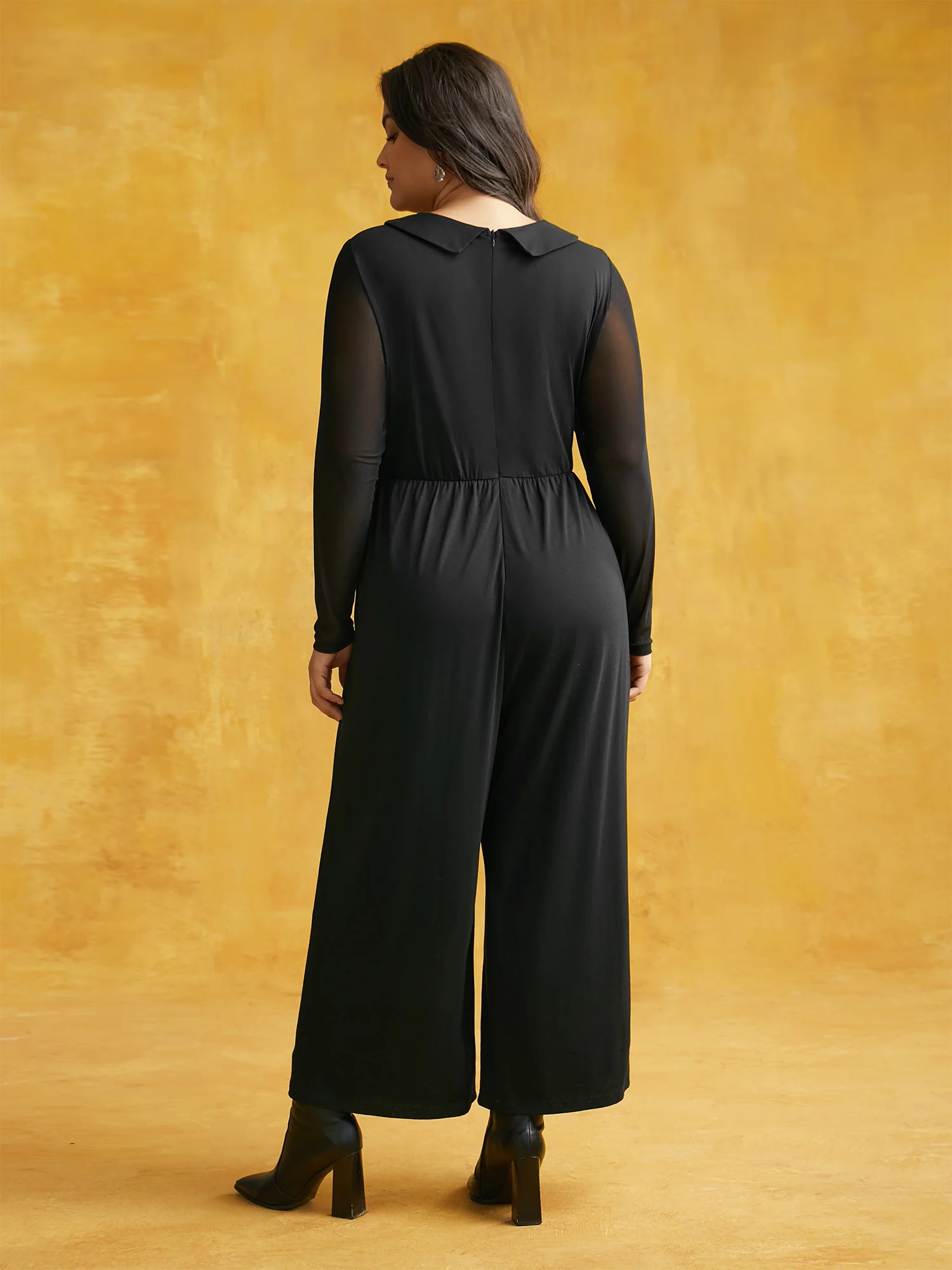 Stretch Fabric Spooky Cat Jumpsuit - Image 3