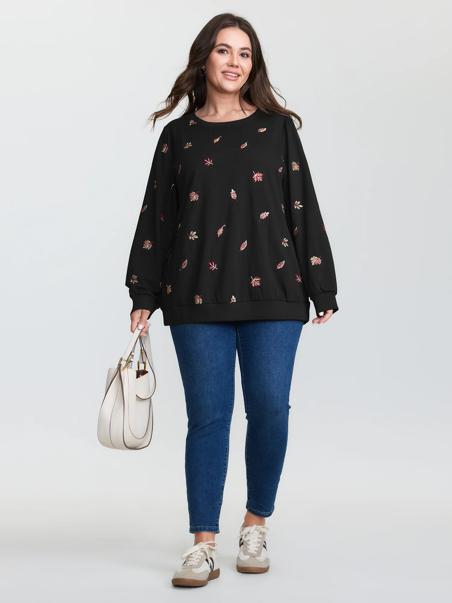 Stretch Lead Embroidered Sweatshirt - Image 3