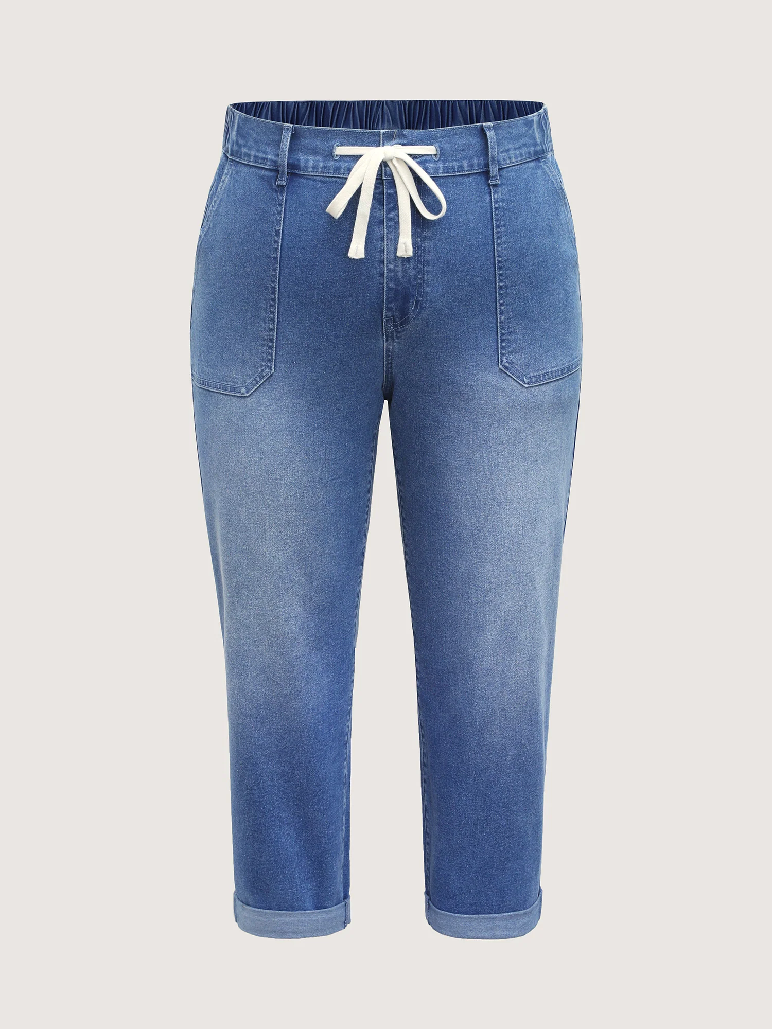 Stretch No-Gap Elastic Waist Jeans - Image 8