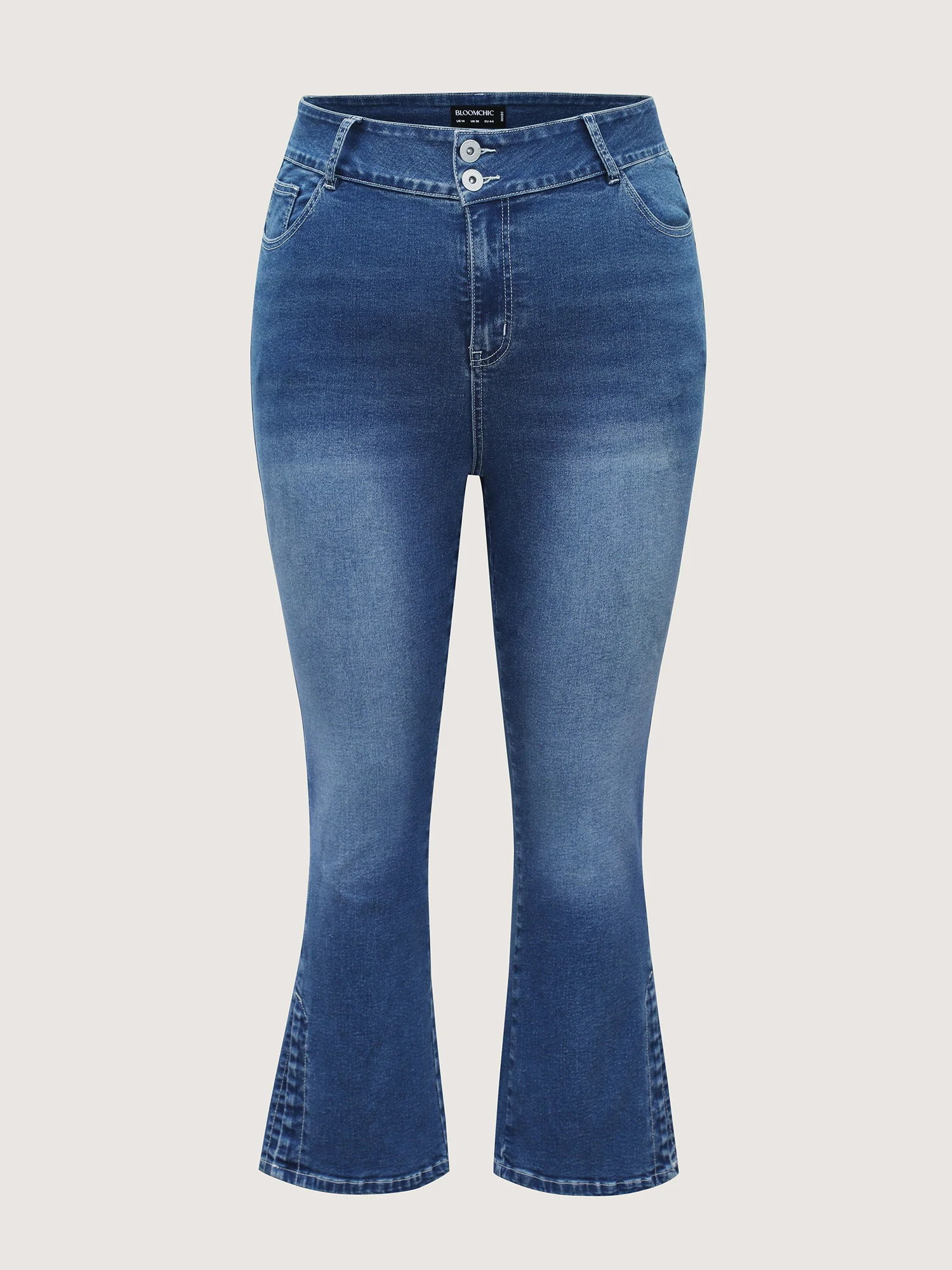 Stretch No-Gap Waist Slit Hem Jeans - Image 9