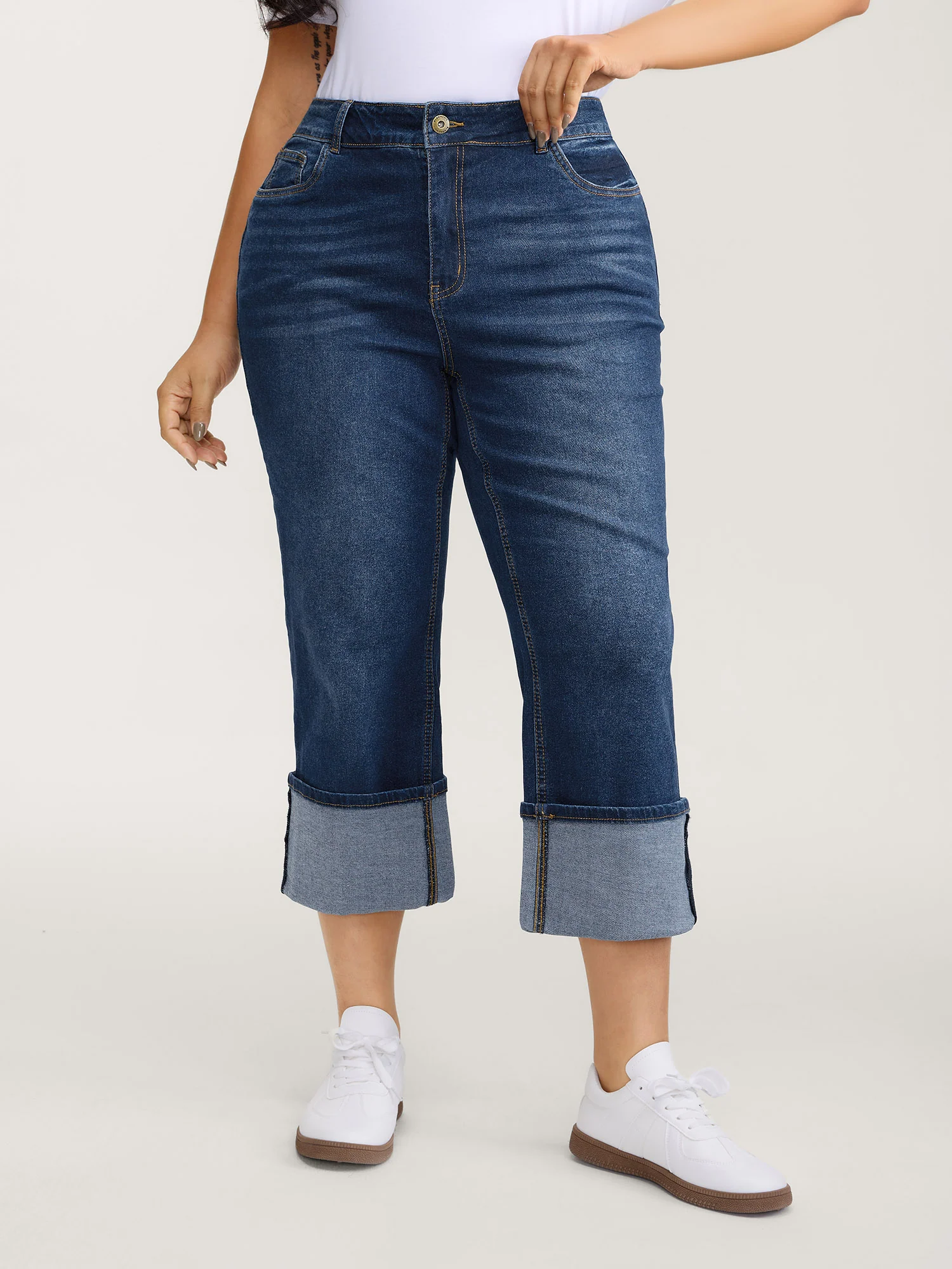 Thigh-Friendly Capri Straight-Leg Jeans - Image 2