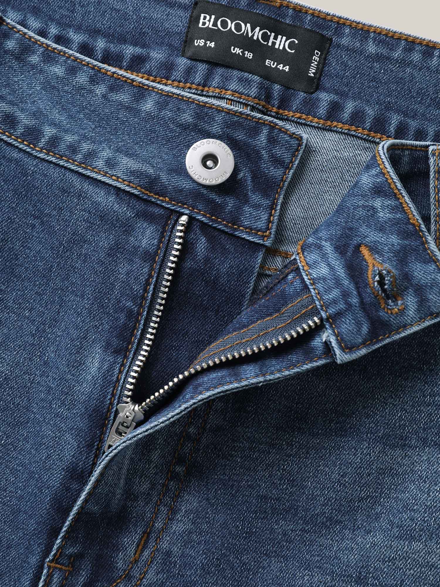 Thigh-Friendly Moderate Stretch Denim Shorts - Image 6