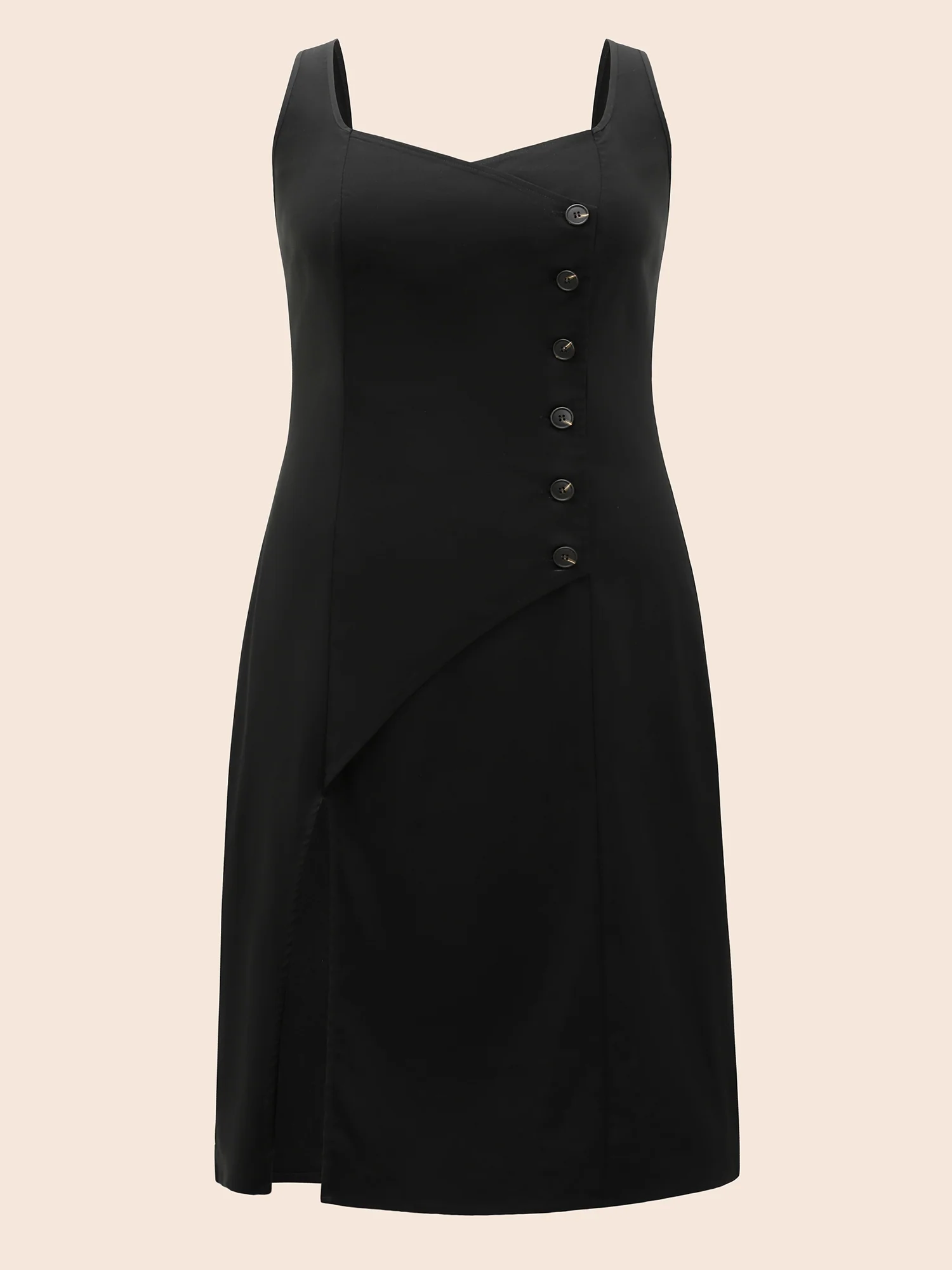 Stretch Woven Cut-Out Midi Dress - Image 7