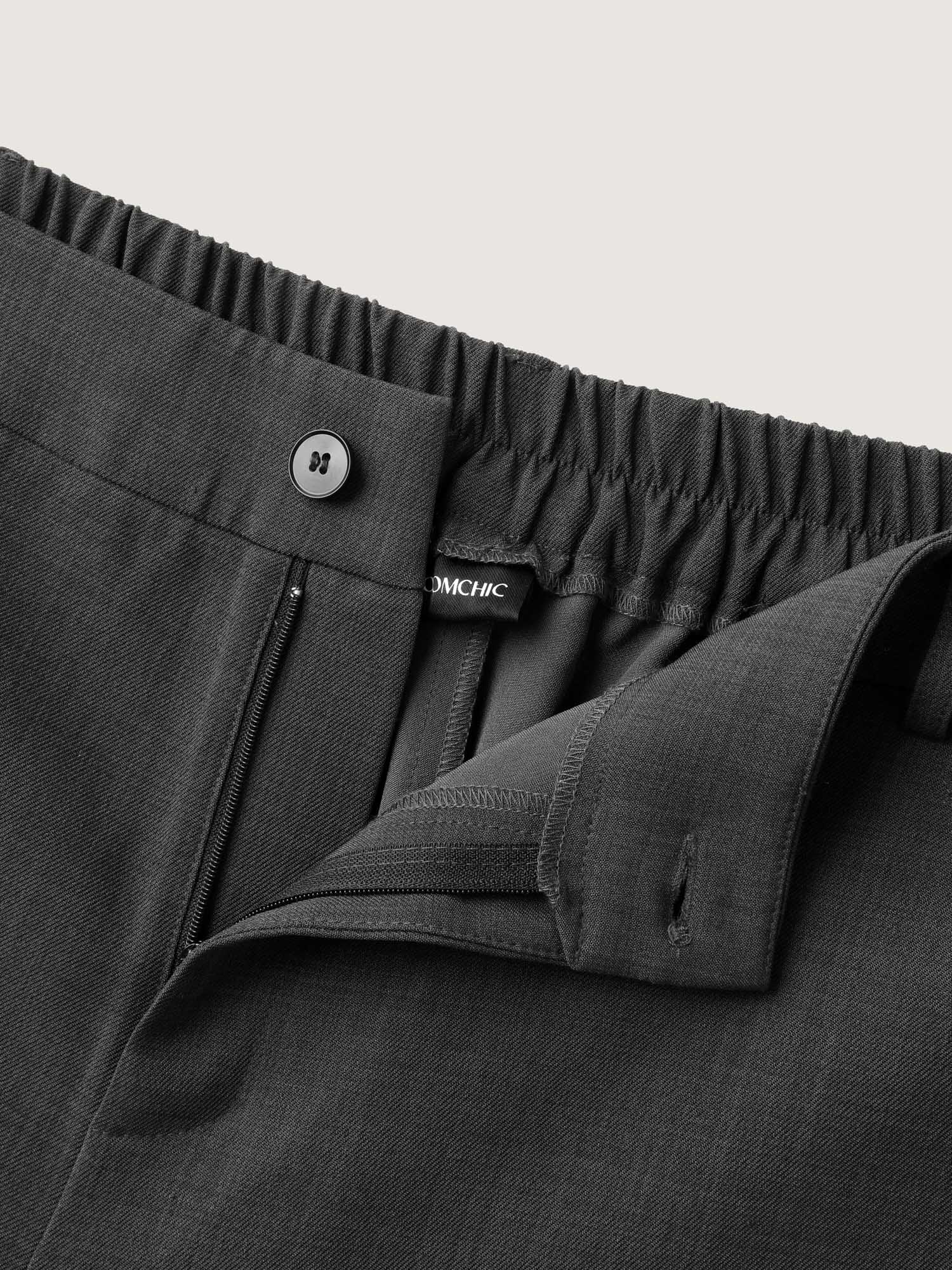Stretch Woven Micro Flare Pants - Image 5