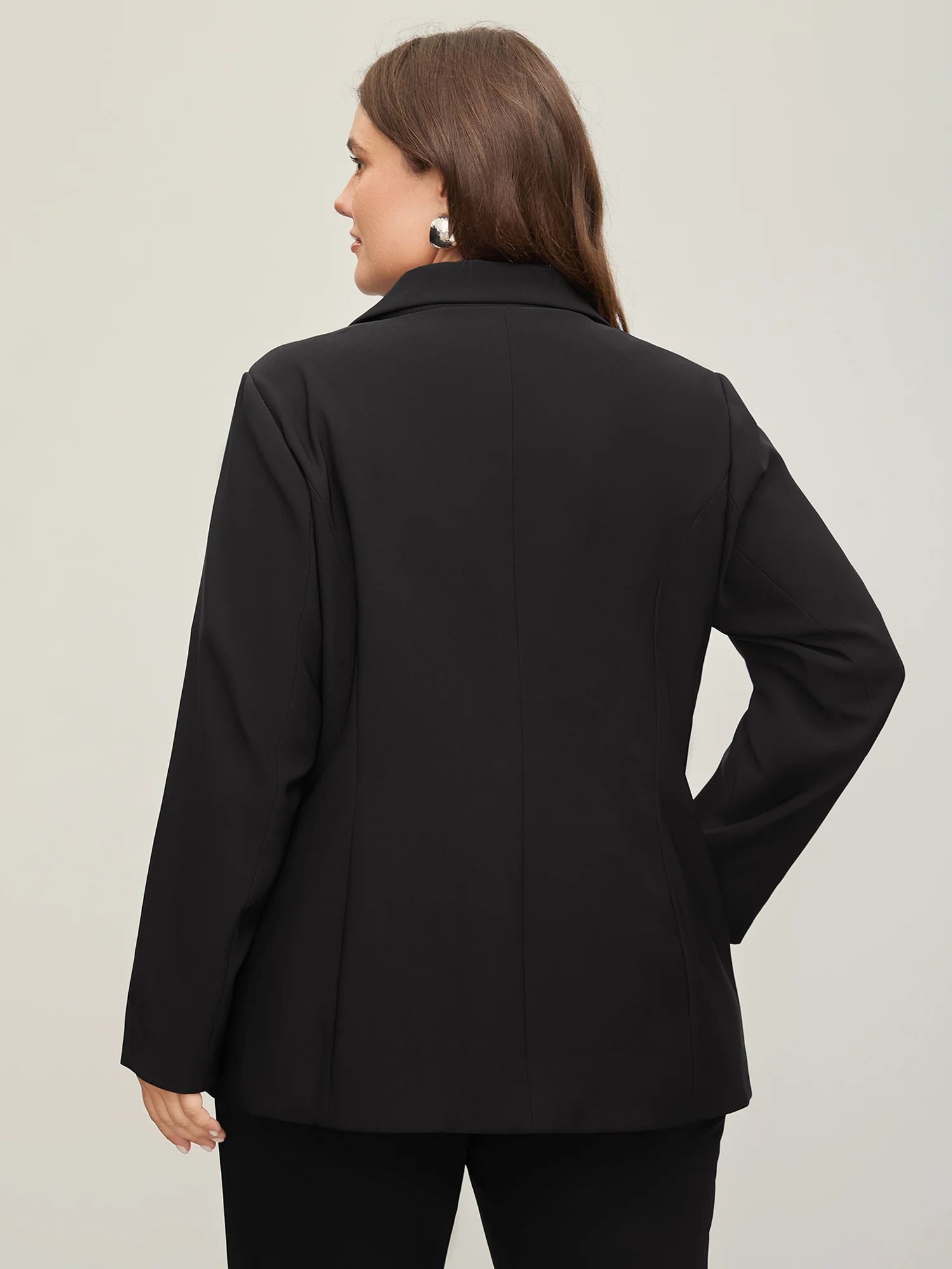 Stretch Woven Pocket Slim-Fit Blazer - Image 4