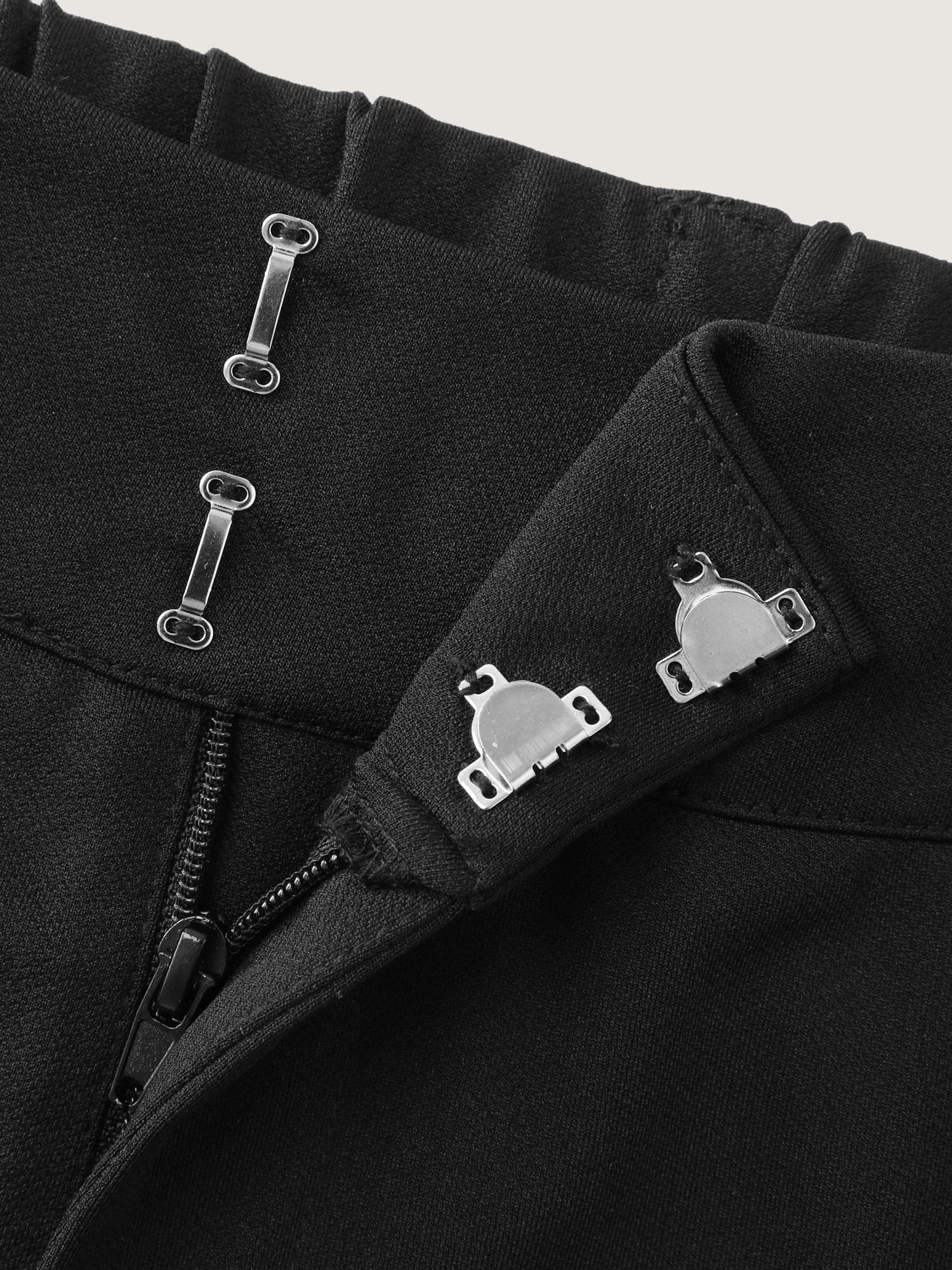 Stretchy Adjustable Fit Button Hem Pants - Image 8