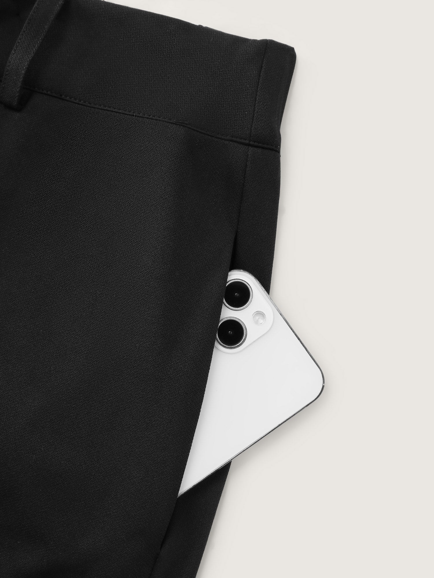 Stretchy Adjustable Fit Button Hem Pants - Image 9