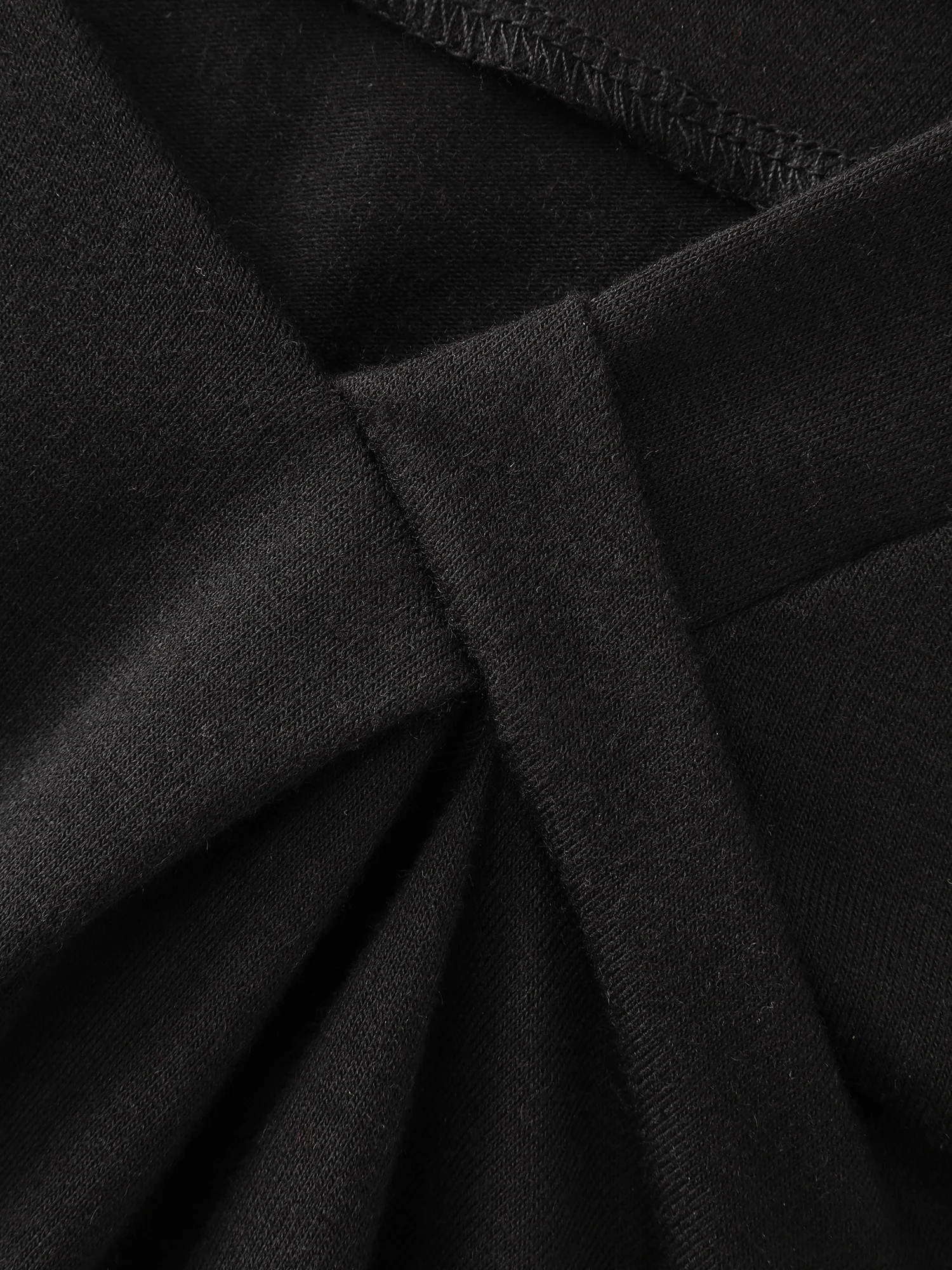 Stretchy Asymmetrical Neckline T-Shirt - Image 6