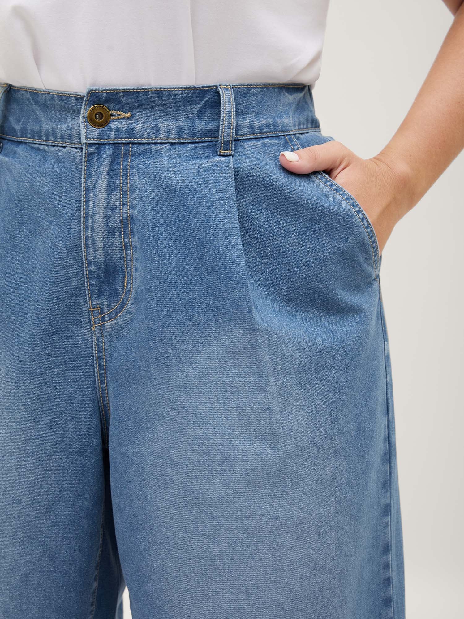 Stretchy Back-Waist Cropped Jeans - Image 3