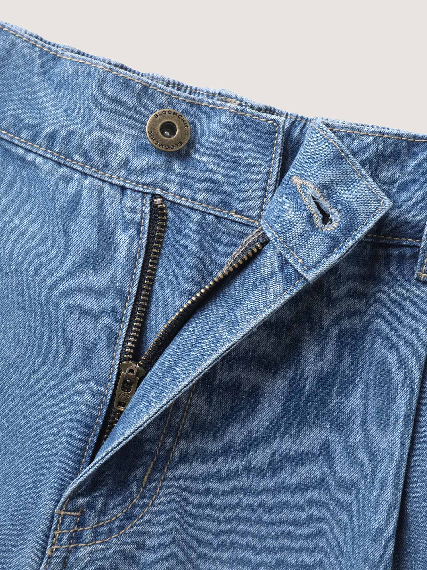 Stretchy Back-Waist Cropped Jeans - Image 7