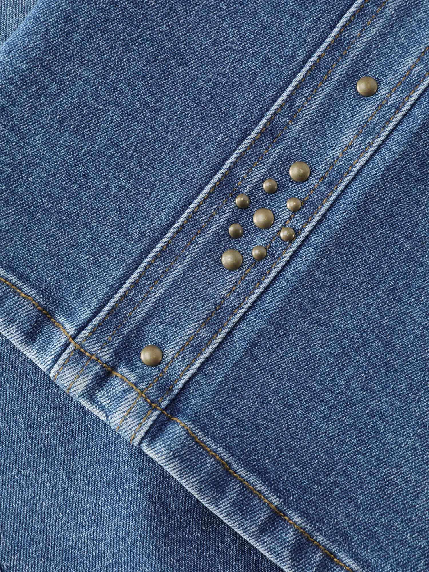 Stretchy Back Waistband Wide-Leg Jeans - Image 7