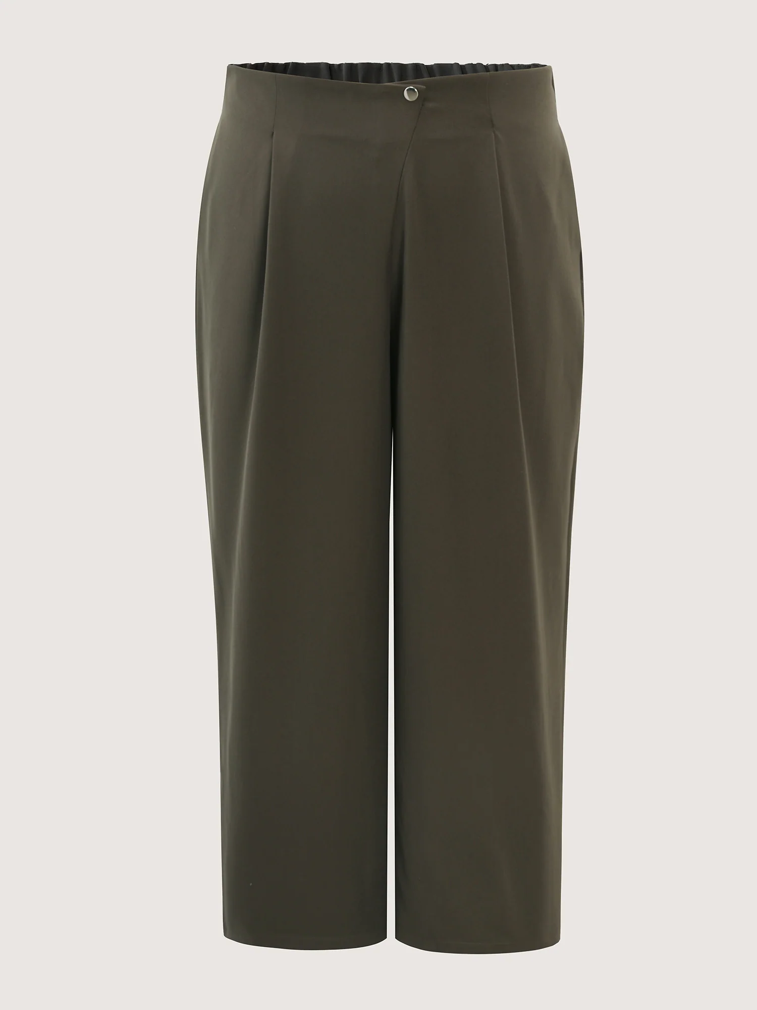 Stretchy Back Waistband Wide-Leg Pants - Image 9
