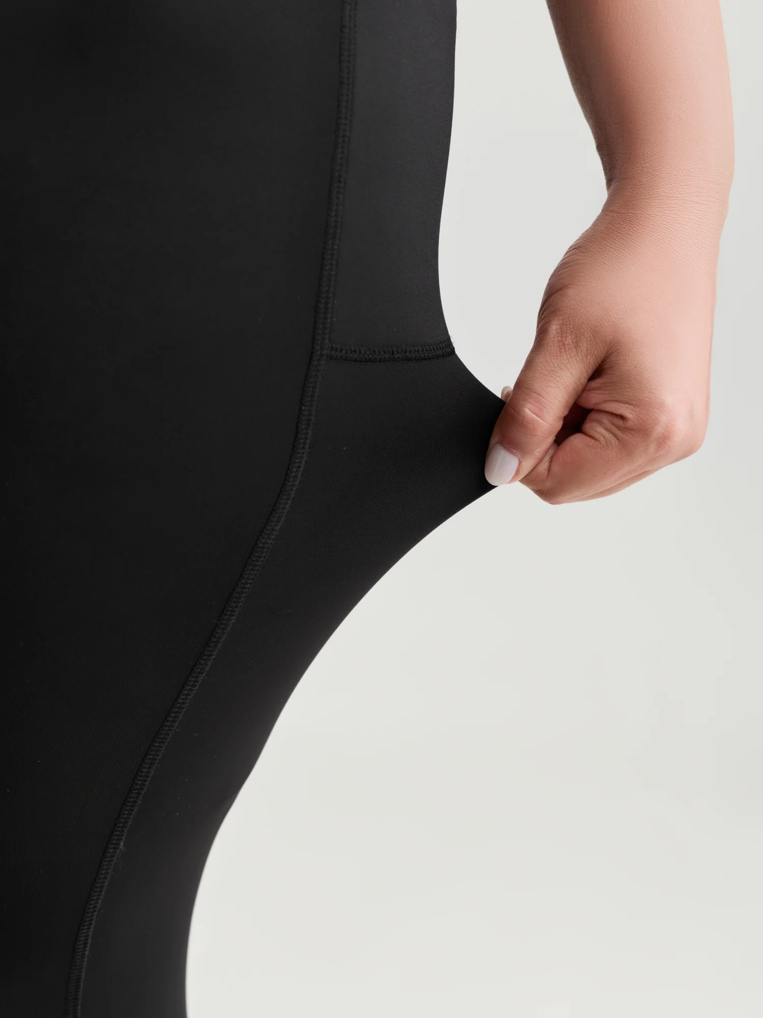 Stretchy Back Zipper Pockets Leggings - Image 6