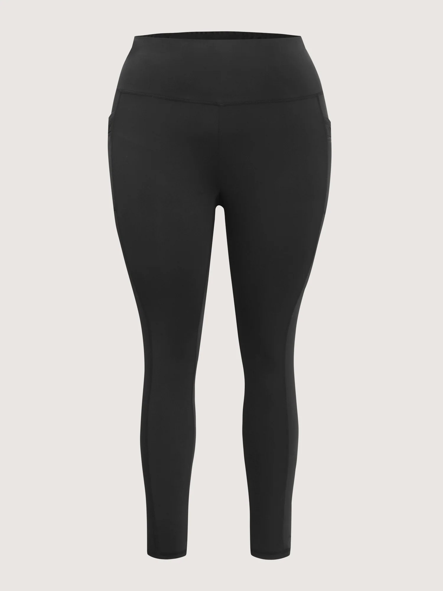 Stretchy Back Zipper Pockets Leggings - Image 7