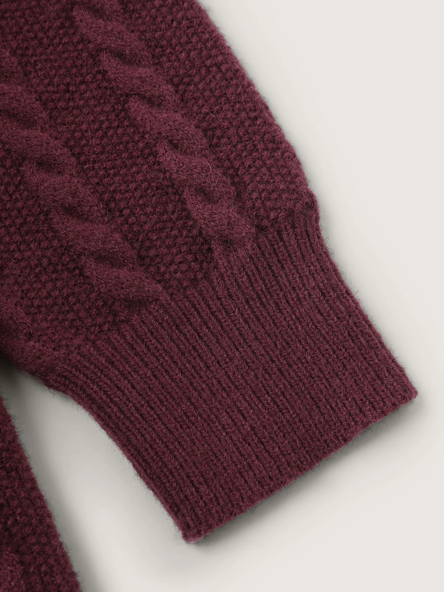 Stretchy Braided Textured Front-Tie Knit Cardigan - Image 7