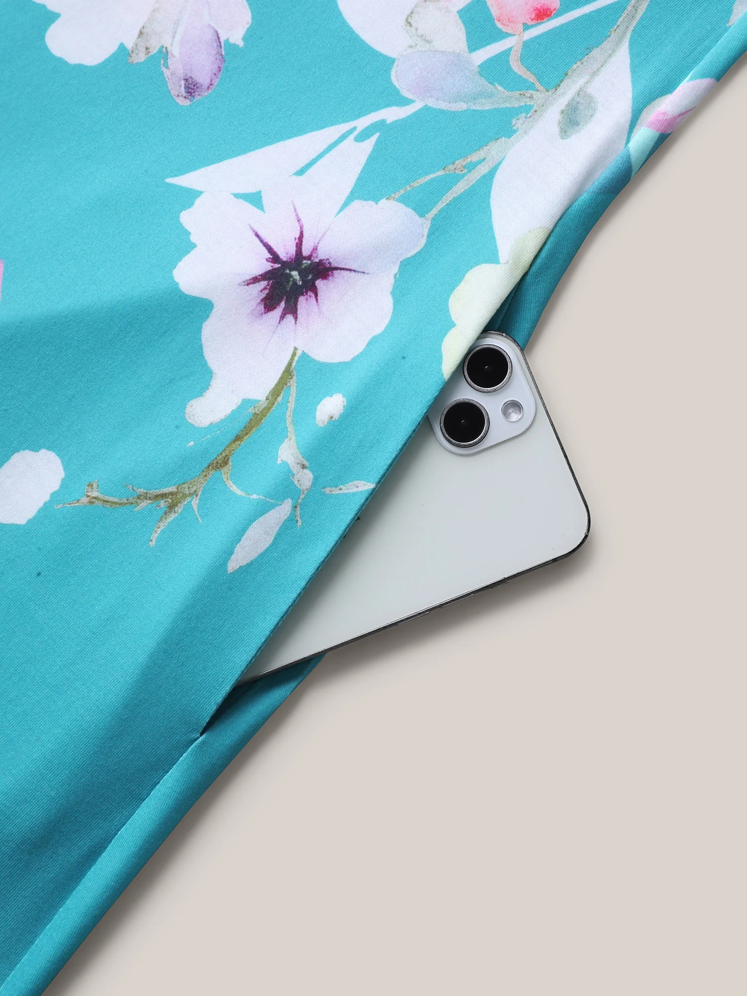 Stretchy Breezy Floral A-Line Midi Dress - Image 7