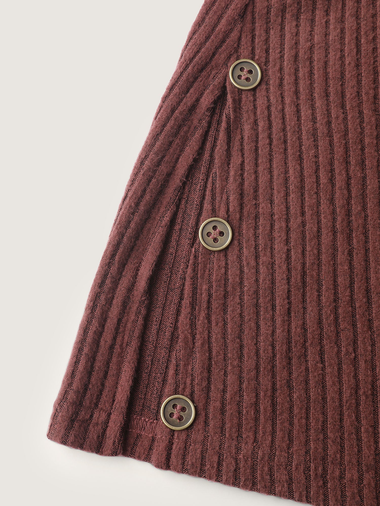 Stretchy Brushed Ribbed Button Detail T-Shirt - Image 7