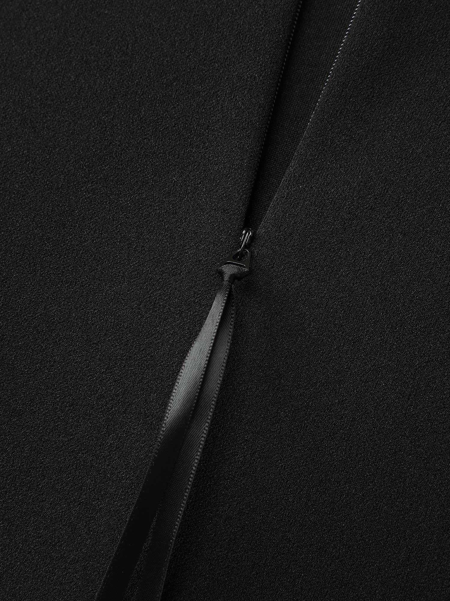 Stretchy Button Detail Fit And Flare Midi Dress - Image 7
