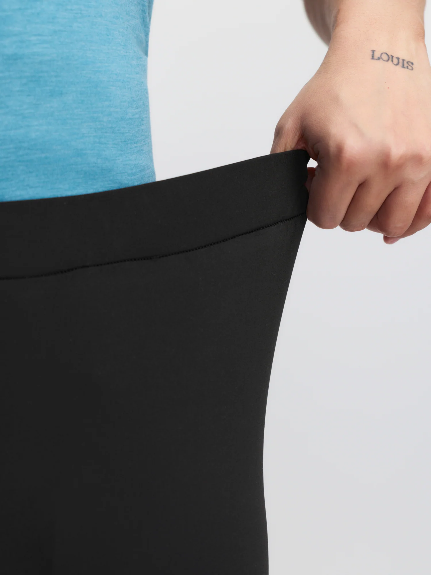 Stretchy Button Detail Skinny-Fit Leggings - Image 3