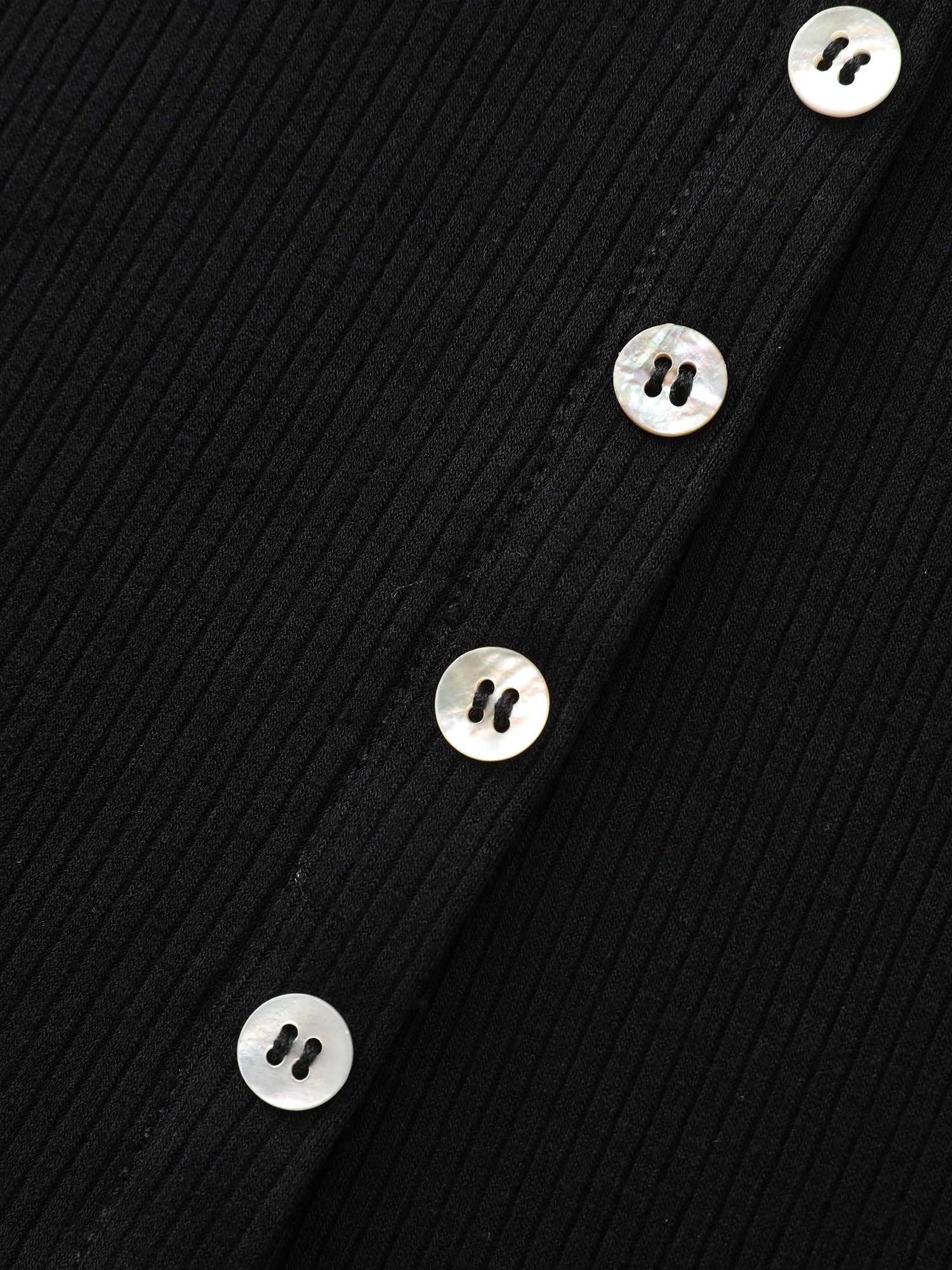 Stretchy Button-Front Tunic Style Top - Image 7