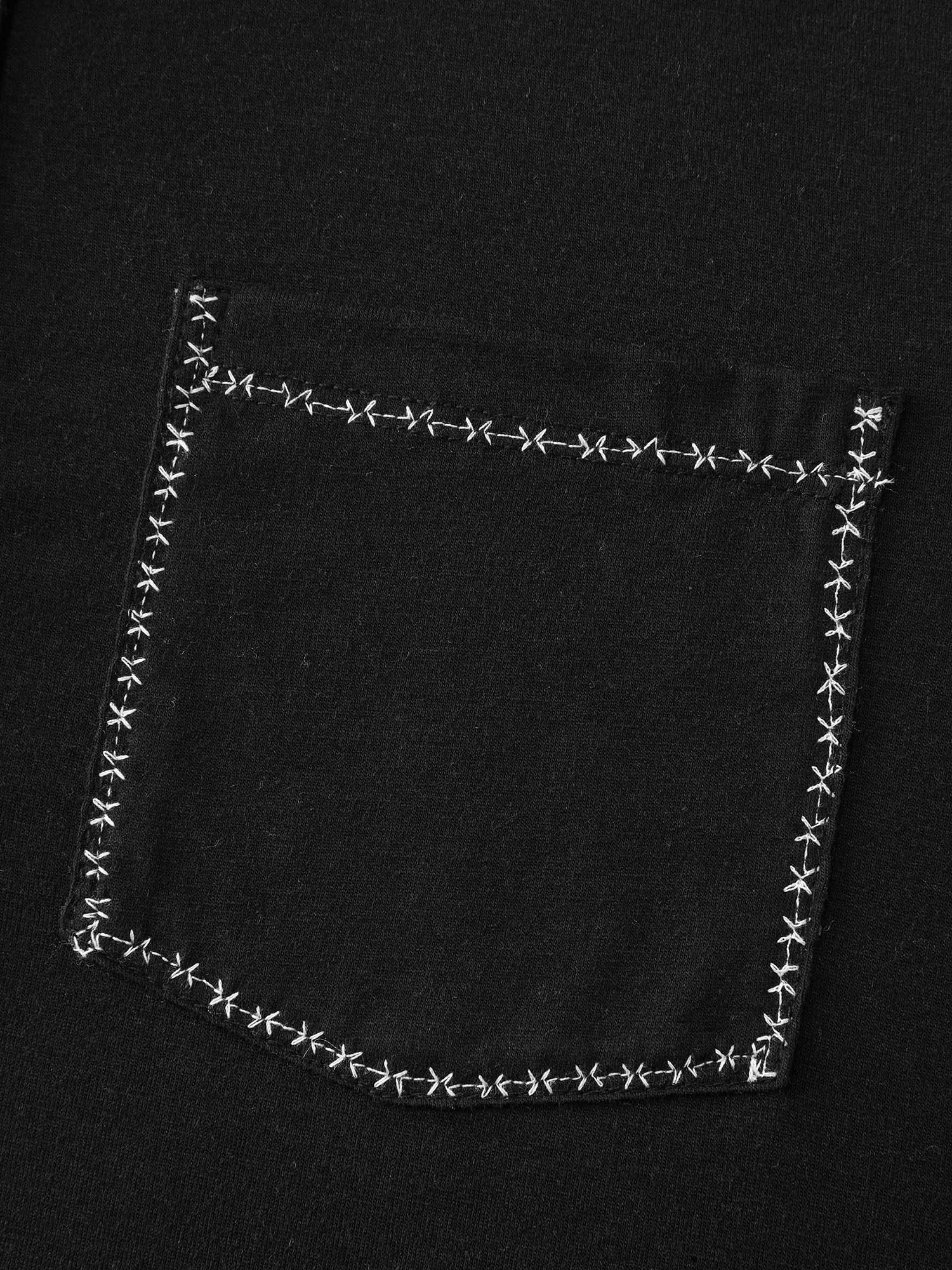 Stretchy Button Placket Plain T-Shirt - Image 8
