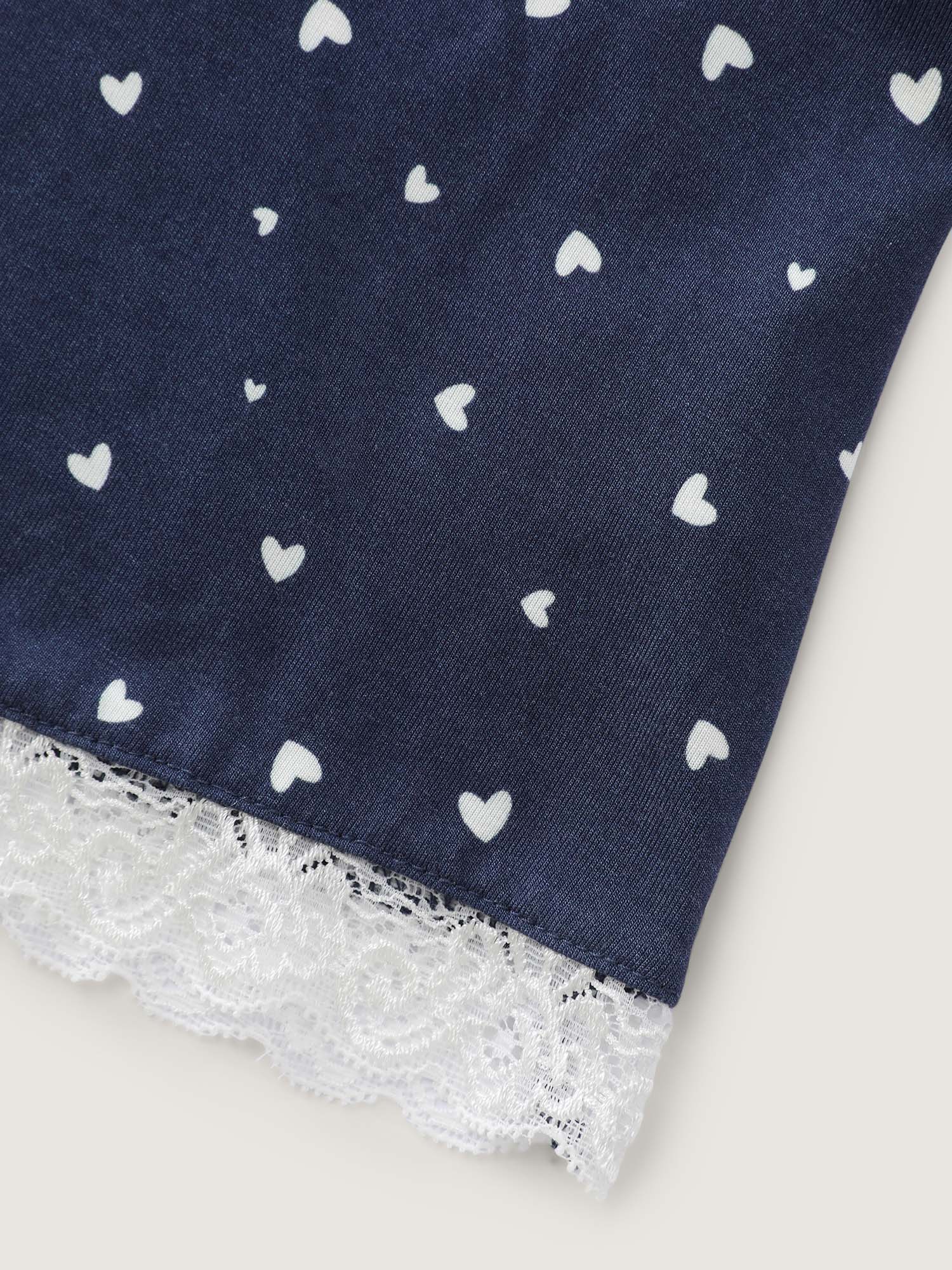 Stretchy Mini Hearts Halter Neck Nightgown - Image 7