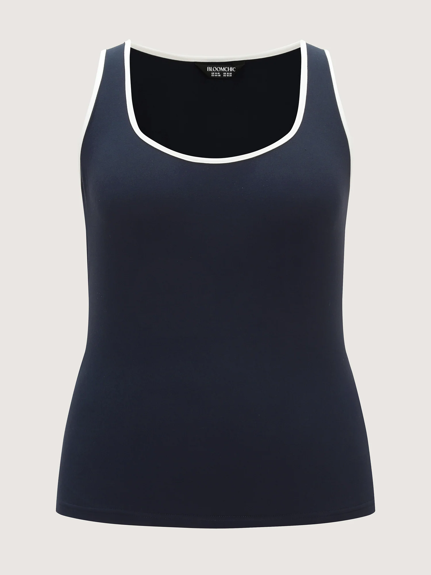 Stretchy Color Contrast Tank Top - Image 7
