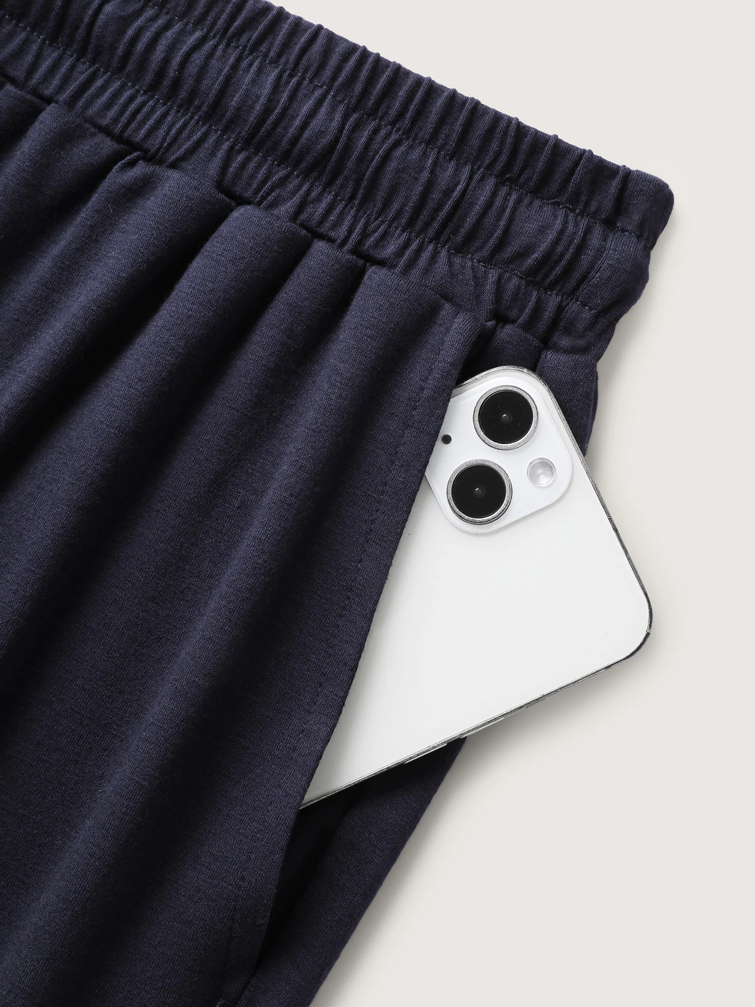 Stretchy Contrast Hem Straight Leg Lounge Pants - Image 7