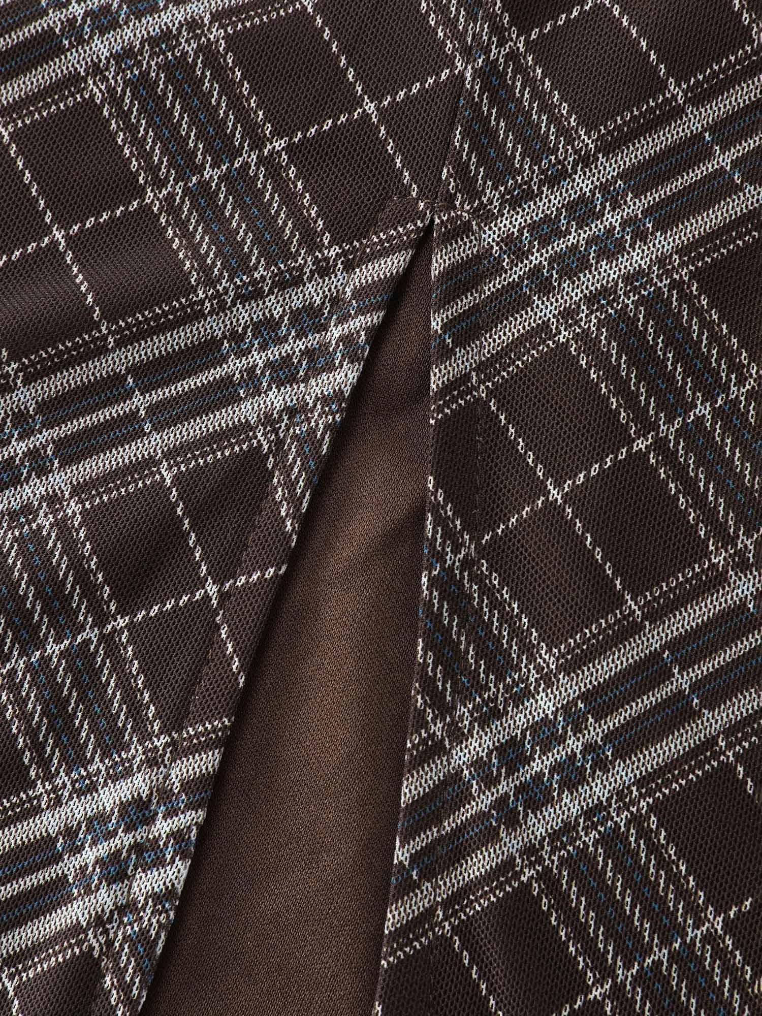 Stretchy Cowl Neckline Slit Pockets Maxi Dress - Image 6