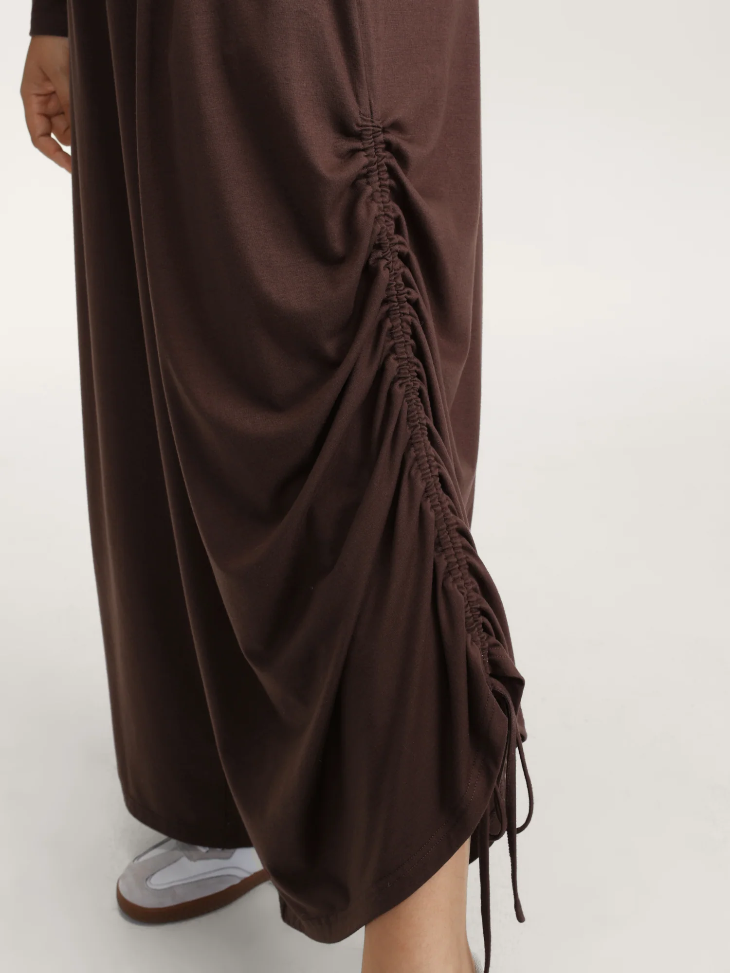 Easy peezy Stretchy Cross-Wrap Drawstring Hem Jumpsuit - Image 5