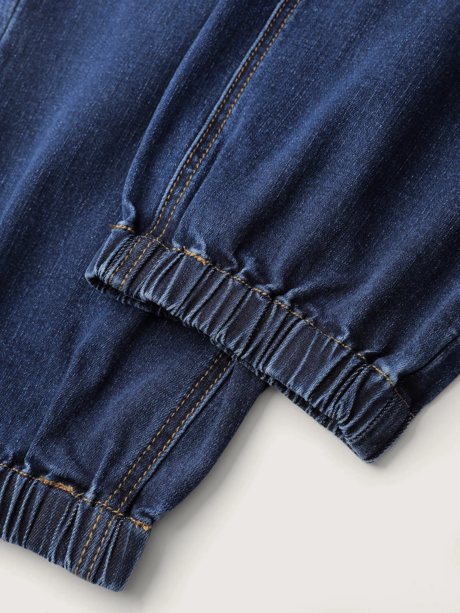 Stretchy Drawstring Cuffed Jogger Jeans - Image 7