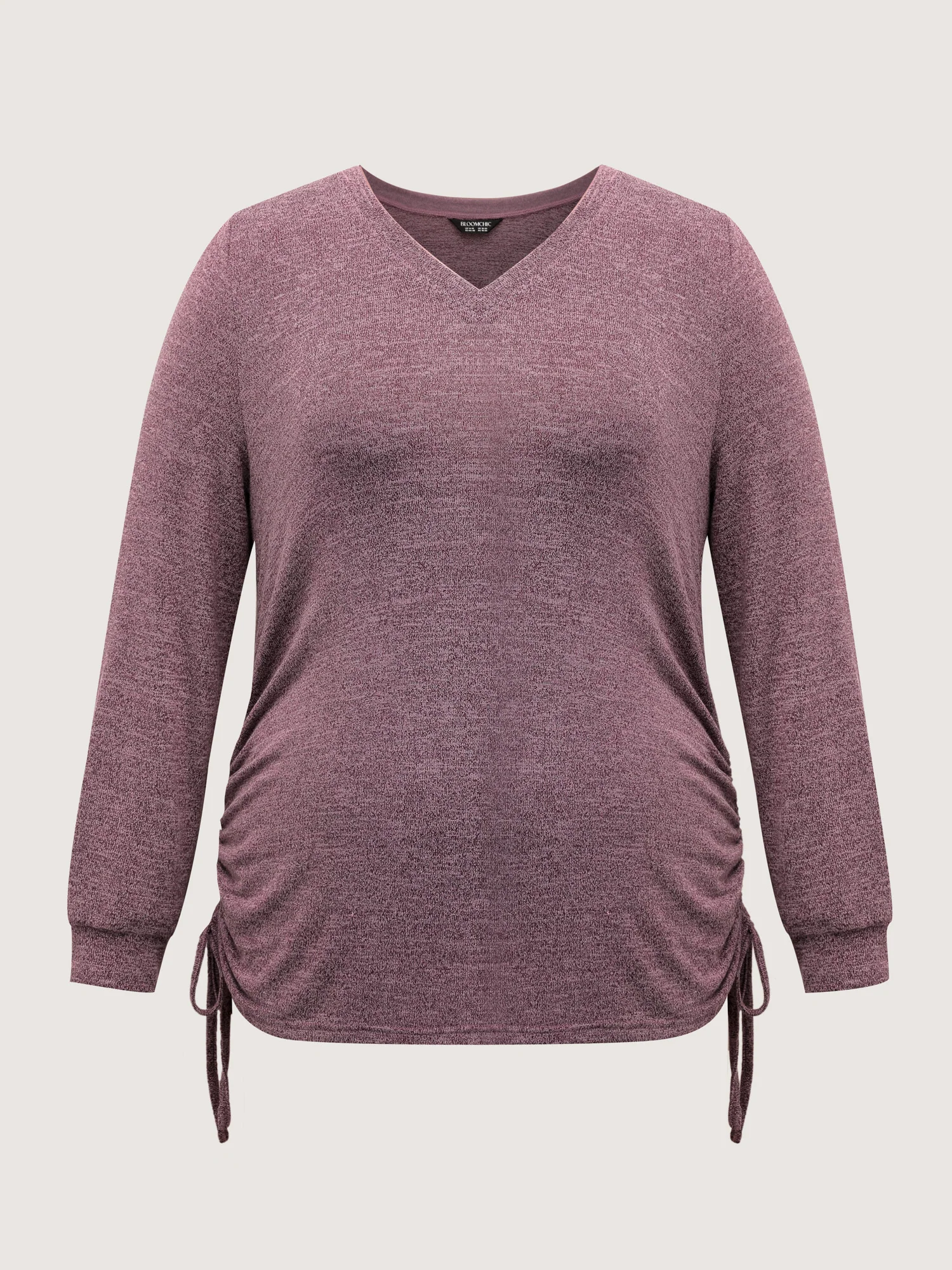 Stretchy Drawstring Side T-Shirt - Image 6